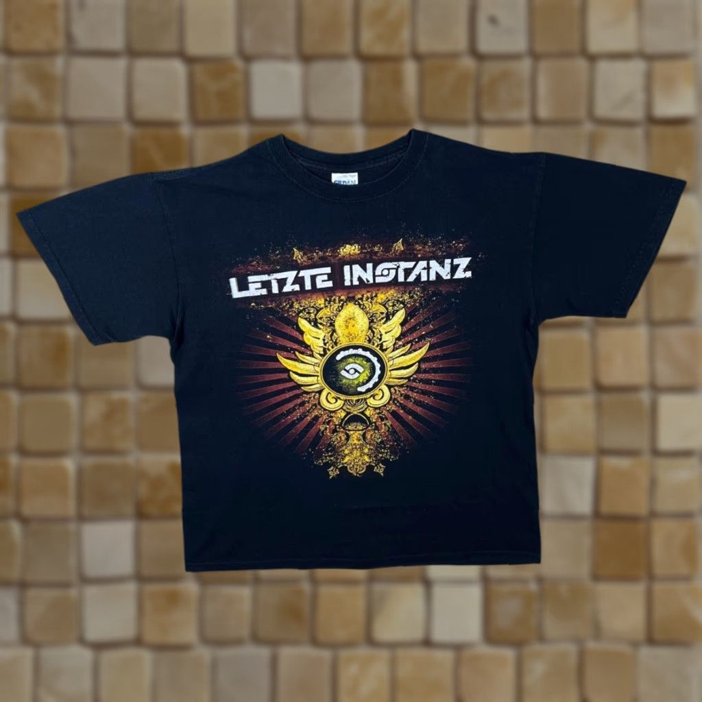 Gildan Letzte Instanz Black T-Shirt Medieval Symphonic Heavy Metal Band Graphic Print M Mens Shirt Regular Cotton Gildan Size US M / EU 48-50 / 2 - 1 Thumbnail