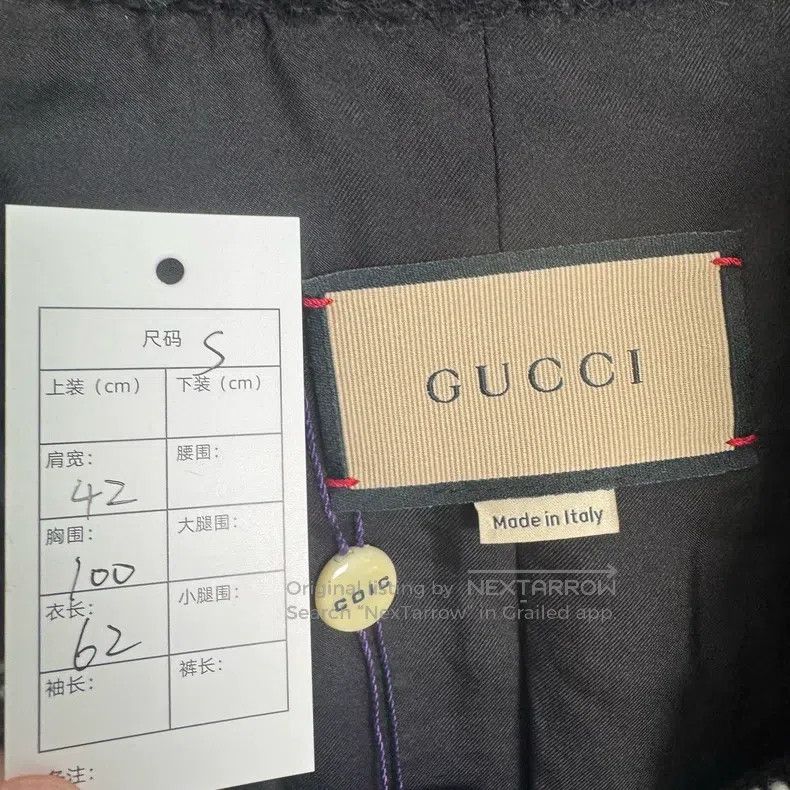 Gucci Gucci Black and silver knitted gold buckle cardigan Size S / US 4 / IT 40 - 2 Thumbnail