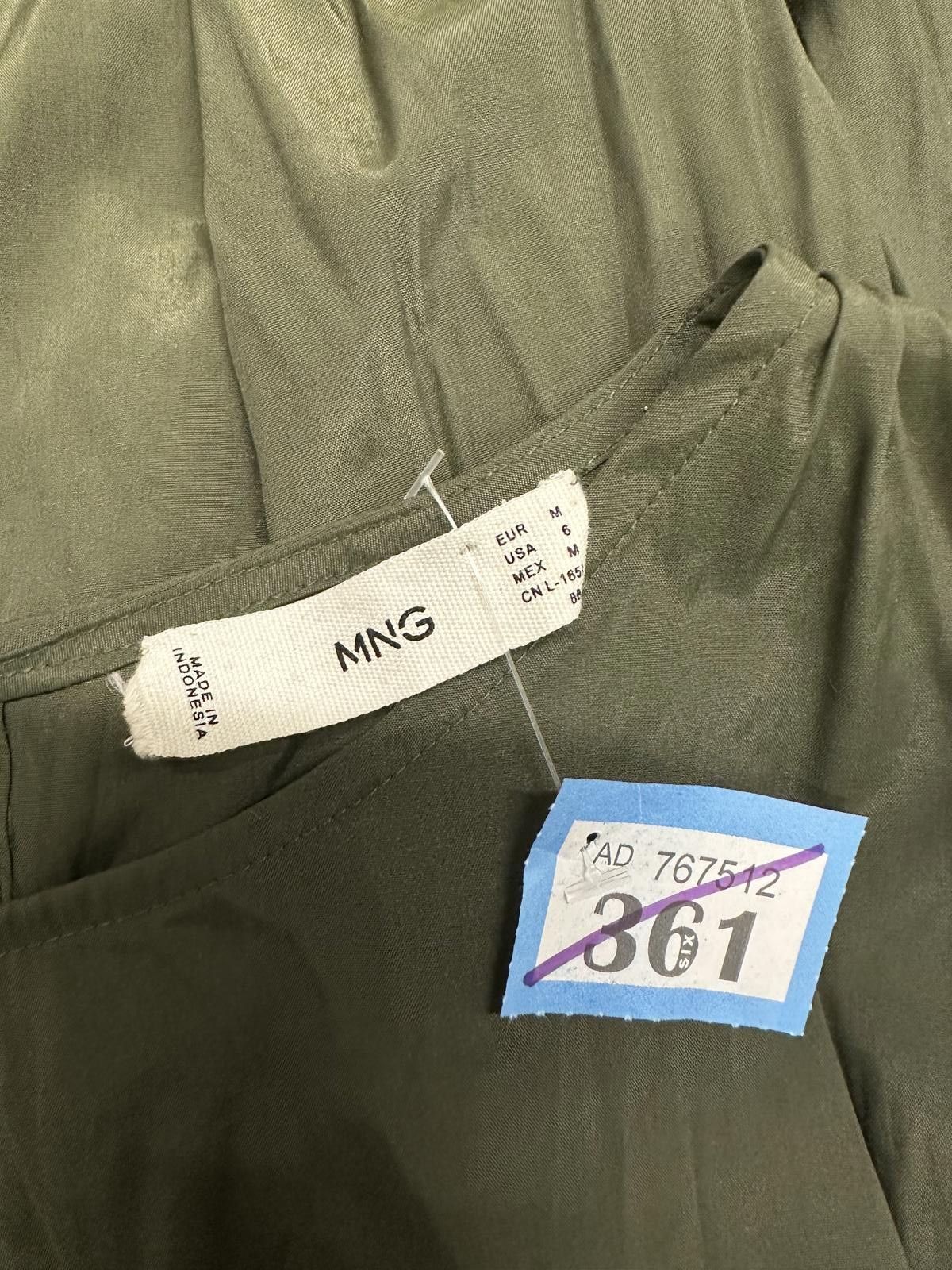 Other MNG Olive Green Sleeveless Midi Dress, Size M Size M / US 6-8 / IT 42-44 - 2 Thumbnail