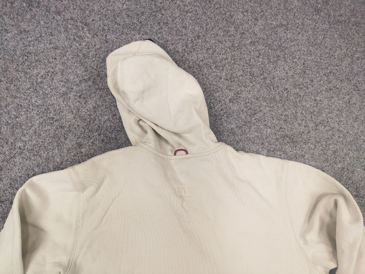 Nike Vintage 90's Cream Nike Embroidered Zip Hoodie Distressed Size US M / EU 48-50 / 2 - 13 Thumbnail