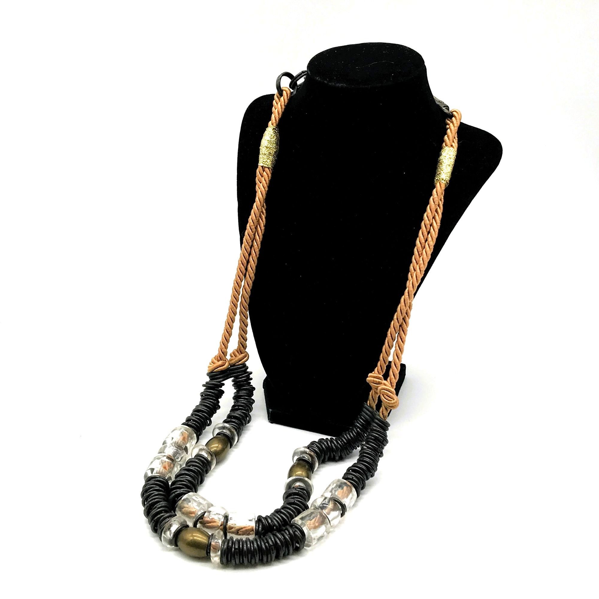 Handmade Tribal Ethnic Necklace Boho Brutalist Artisanal Warrior Stat Size ONE SIZE - 5 Thumbnail