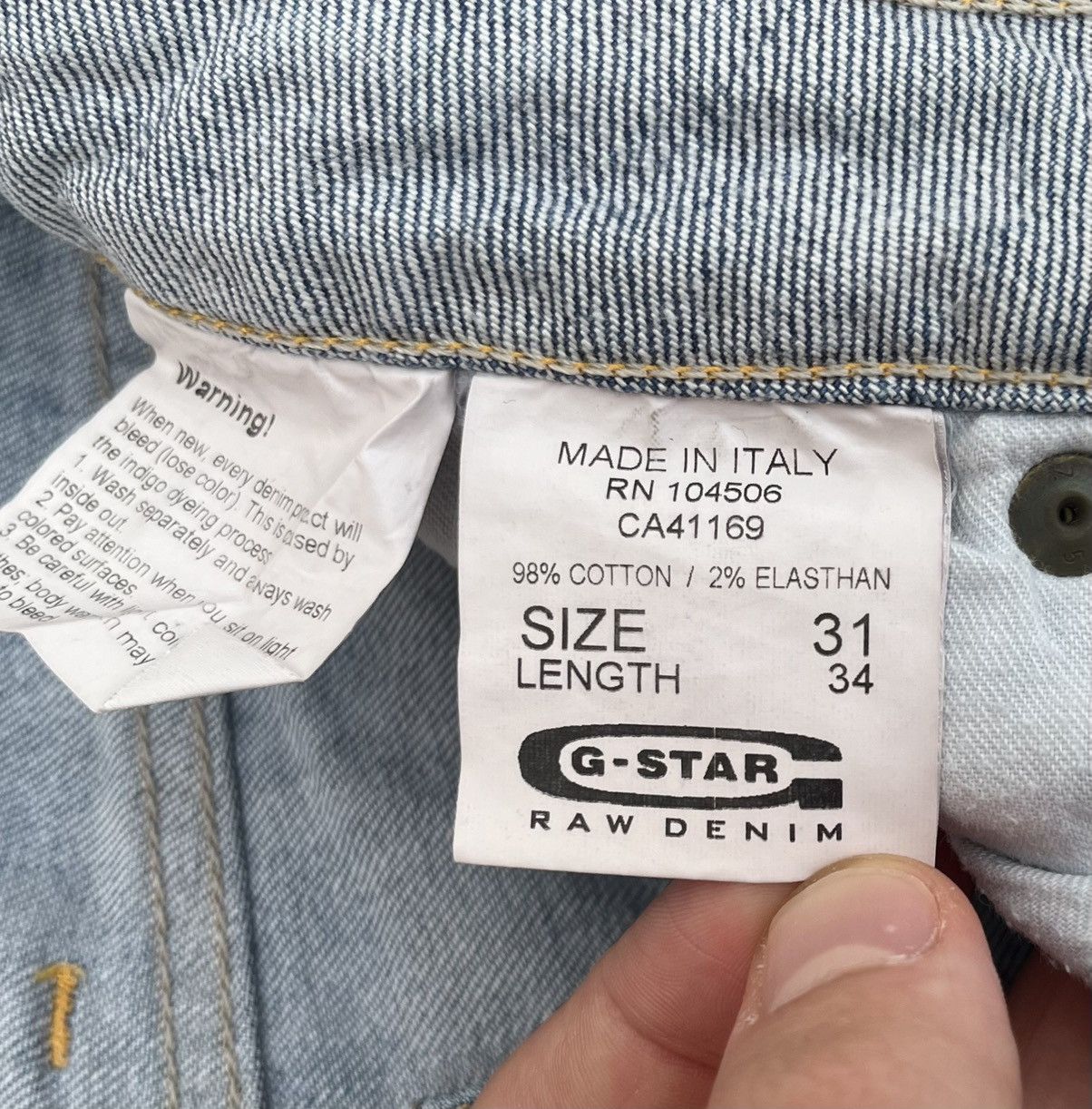 If Six Was Nine CRAZY G-STAR RAW IF SIX WAS NINE VINTAGE FLARED JEANS Size US 31 - 17 Thumbnail