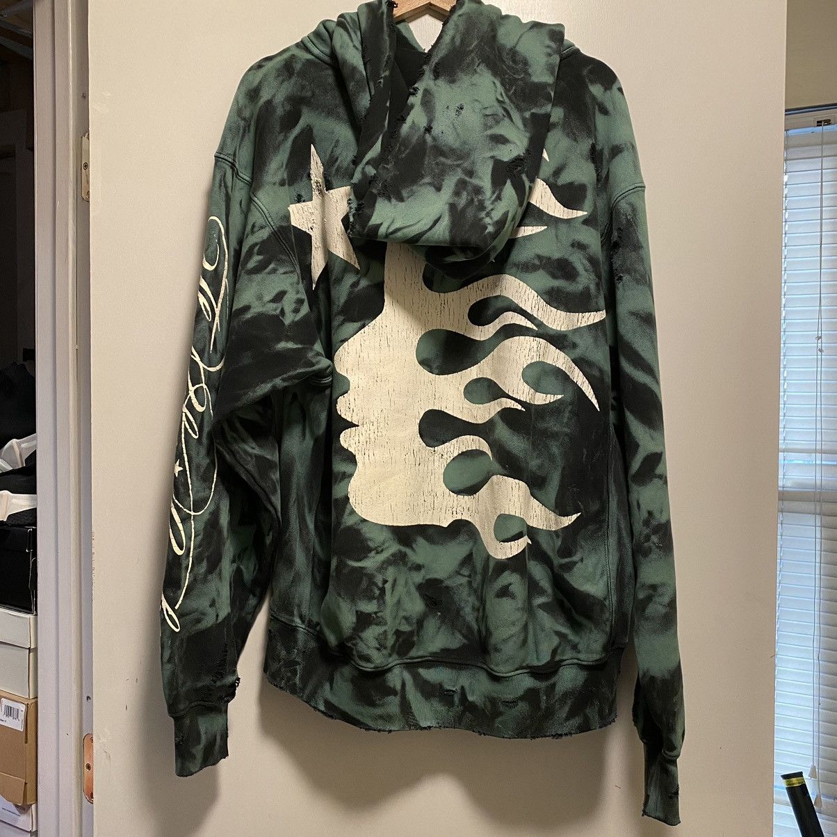 HELLSTAR Hellstar Lava No Guts Marble Paradise Hoodie Green Black Size US S / EU 44-46 / 1 - 2 Thumbnail