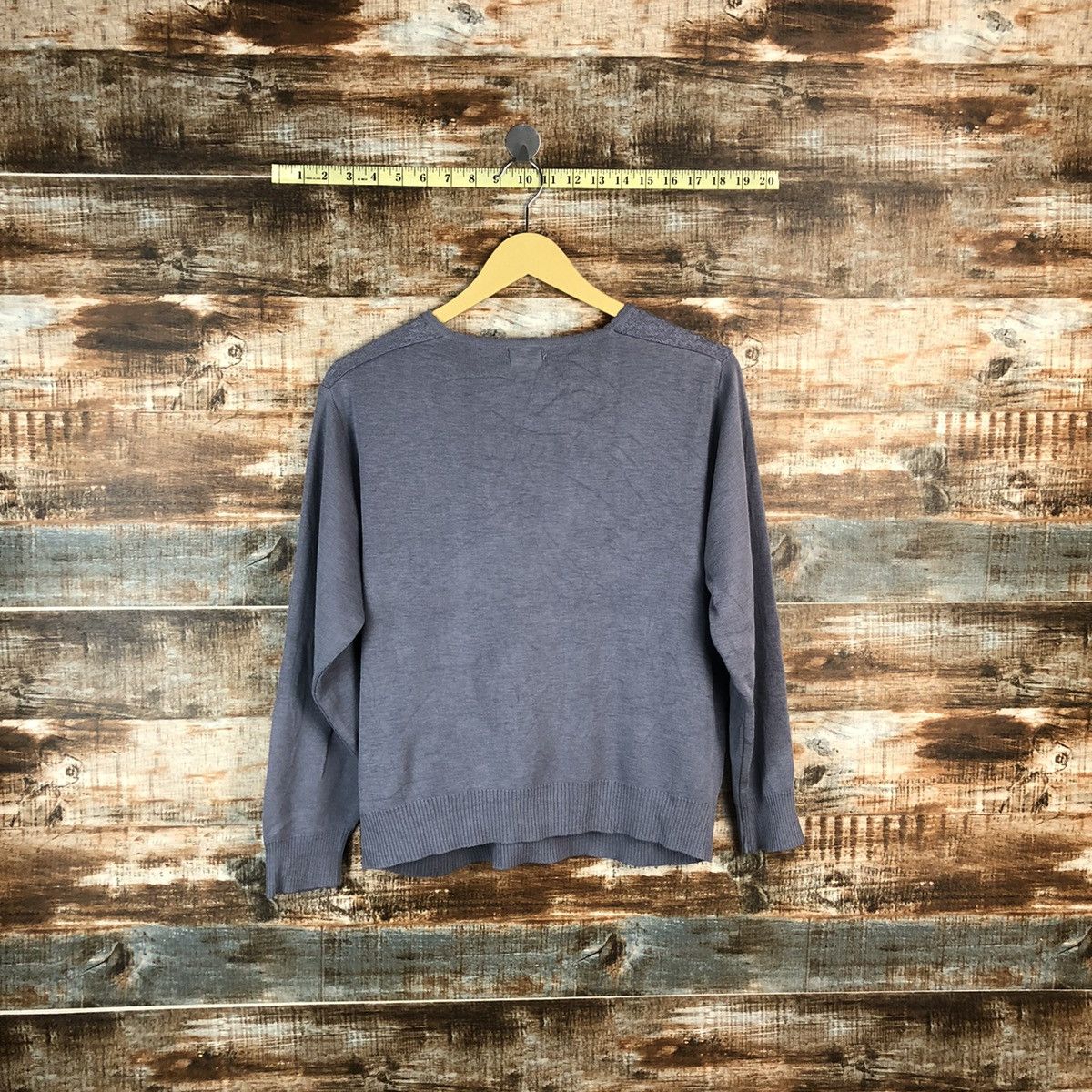 Aran Isles Knitwear × Japanese Brand Vintage Woods Sweaters Purple #972 Size M / US 6-8 / IT 42-44 - 11 Thumbnail