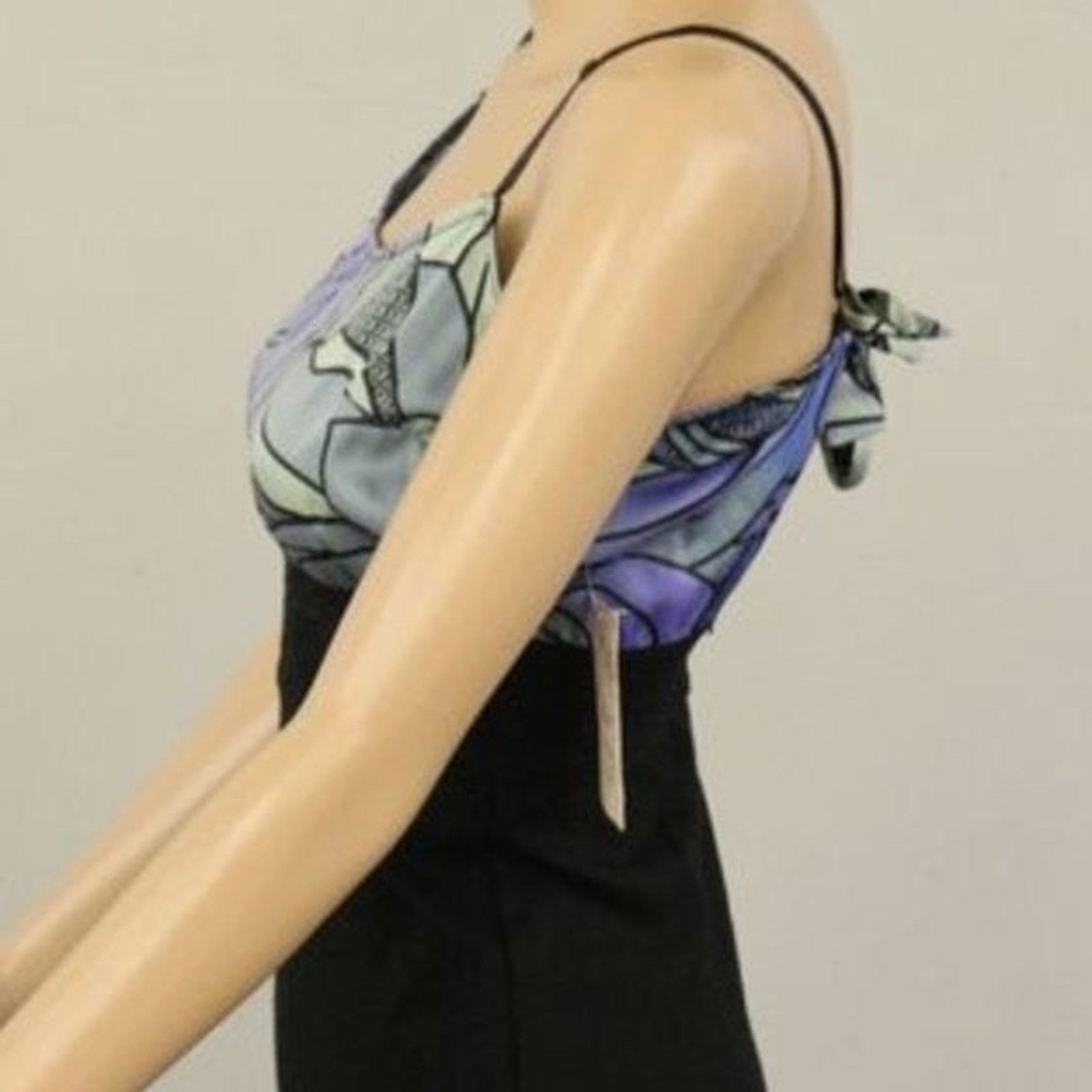 Free People Free People Abstract Spaghetti Strap Mini Dress XS Vintage Size XS / US 0-2 / IT 36-38 - 6 Thumbnail