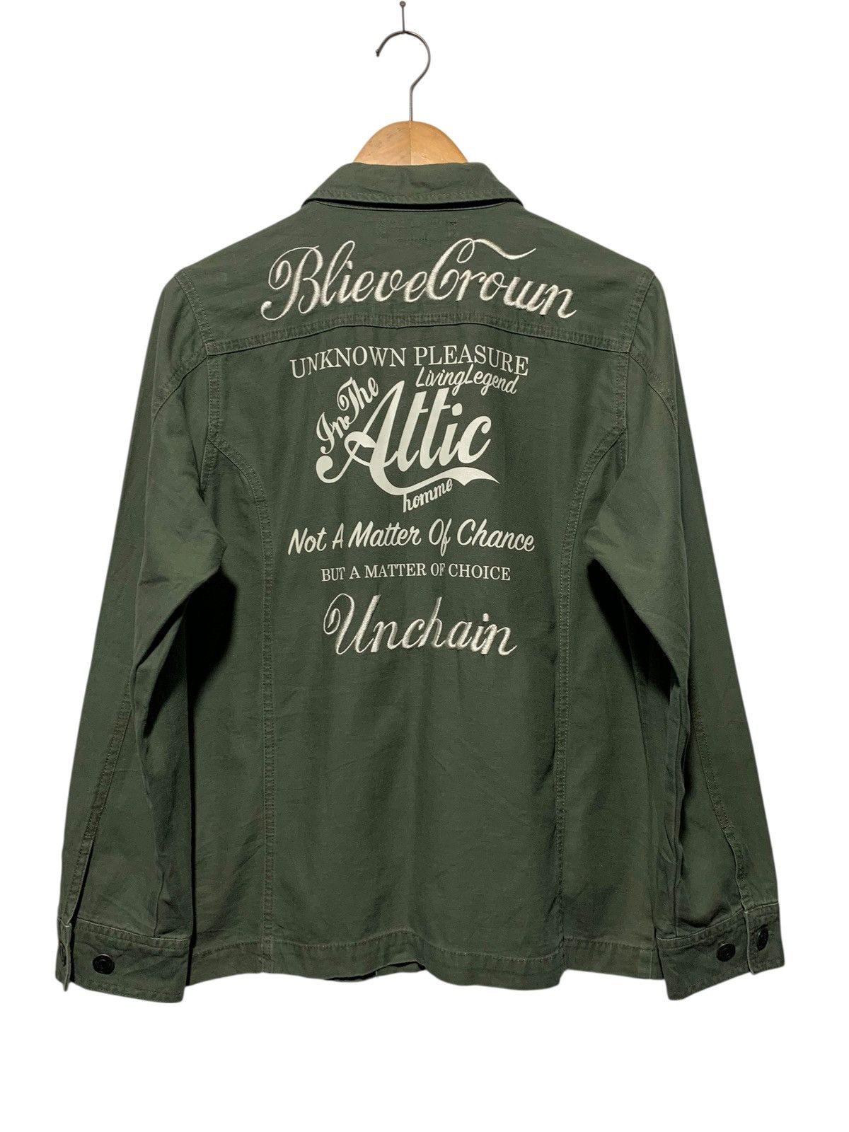 In The Attic 2000s In The Attic unkown pleasure military green jacket Size US M / EU 48-50 / 2 - 2 Thumbnail