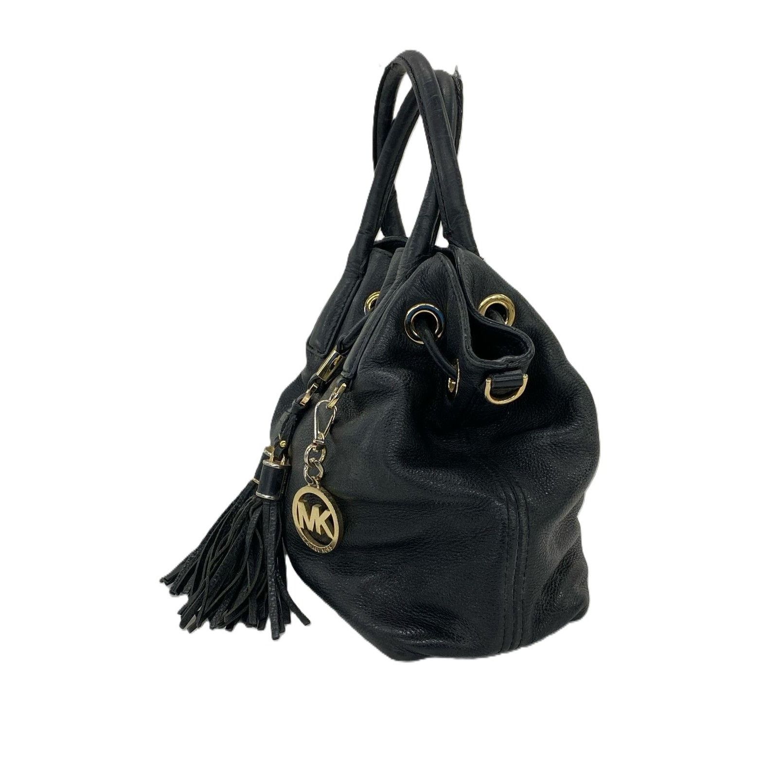 Michael Kors Michael Kors Distressed Pebbled Leather Tassel Hobo Satchel Size ONE SIZE - 3 Thumbnail