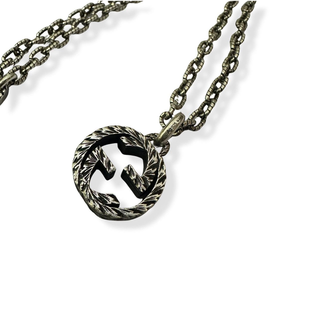 Gucci Gucci Vintage GG Laurel Sterling Silver Necklace 925 – 45cm Size ONE SIZE - 6 Thumbnail