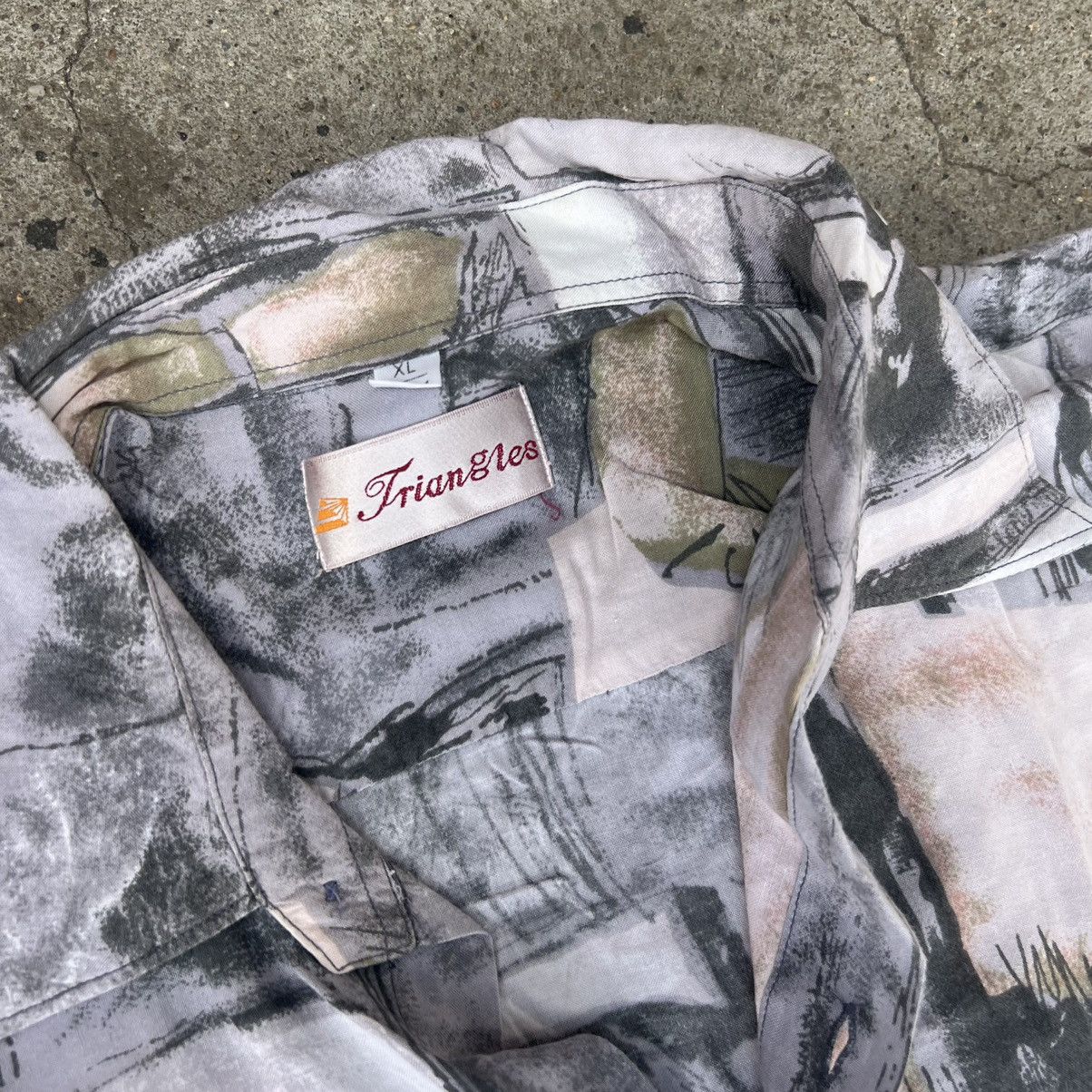 Vintage Vintage Abstract Print Flowers Art Pastel Shirt Button Up Size US XL / EU 56 / 4 - 5 Thumbnail