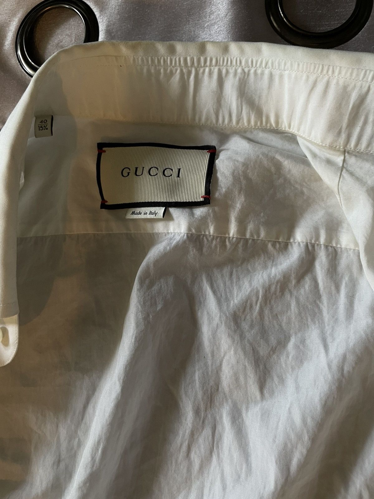 Gucci gucci white dress shirt Size US M / EU 48-50 / 2 - 4 Thumbnail