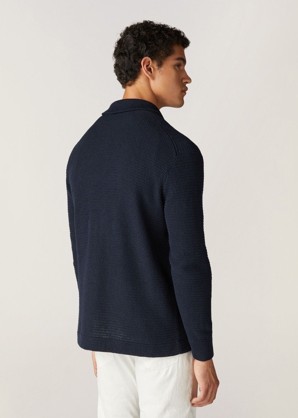 Loro Piana o1srvl11e1024 Malfa Cardigan in Navy Blue Size US M / EU 48-50 / 2 - 4 Thumbnail