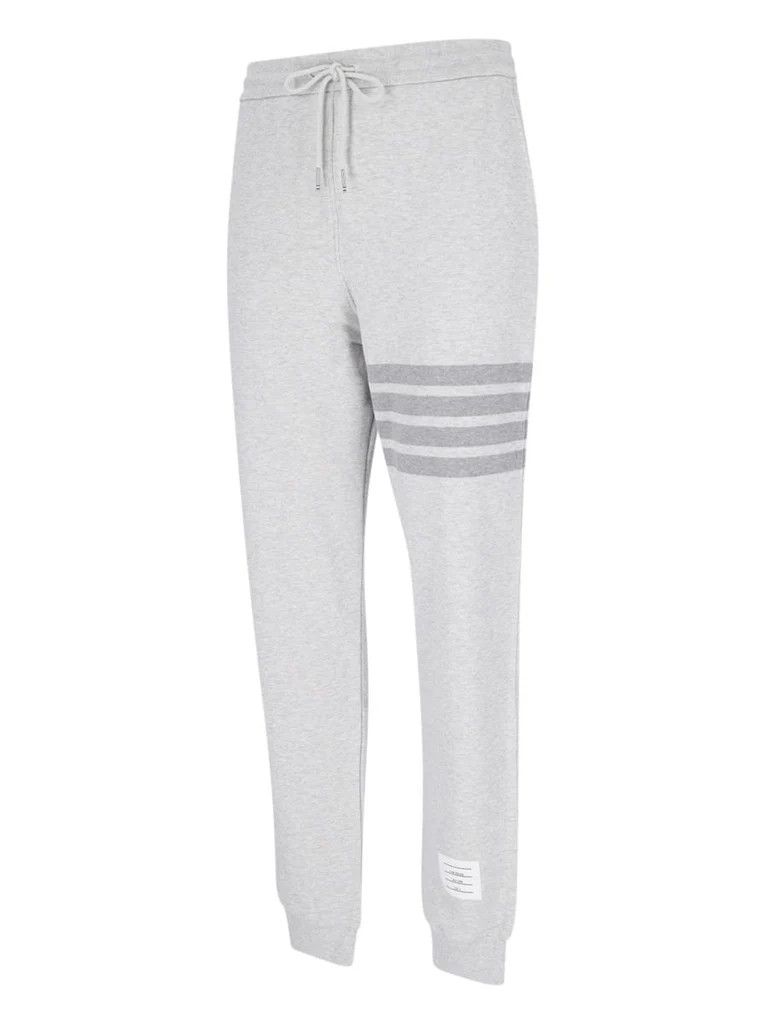 Thom Browne o1s22i1n0924 Cotton 4-Bar Joggers in Grey Size 26" / US 2 / IT 38 - 3 Thumbnail
