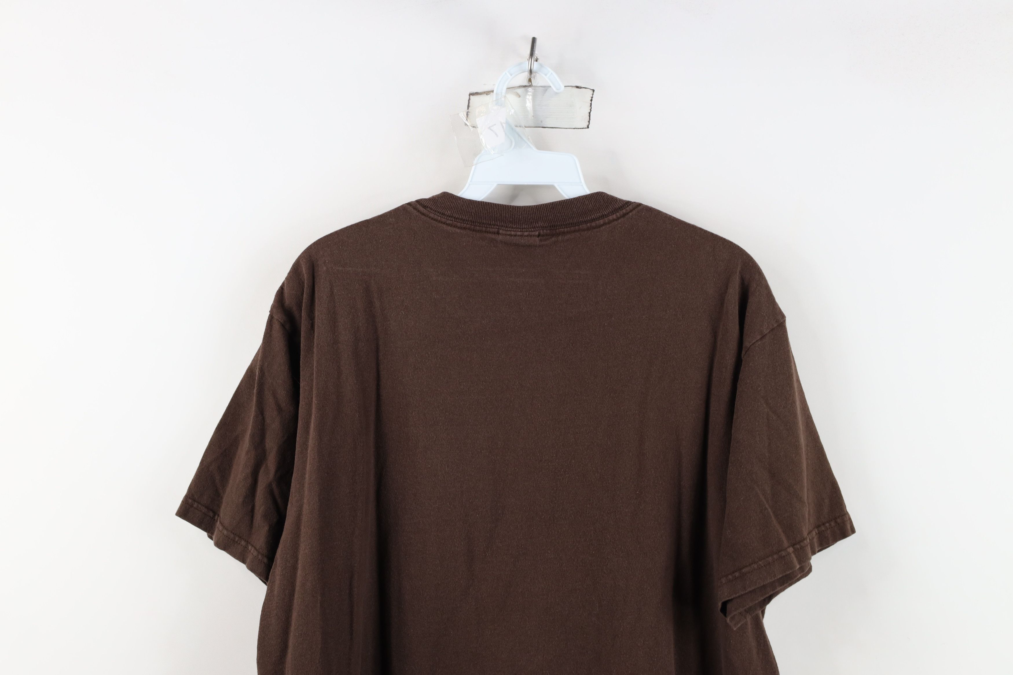 Vintage Vintage 90s Y2K Streetwear Outer Banx T-Shirt Brown Cotton Size US L / EU 52-54 / 3 - 12 Thumbnail