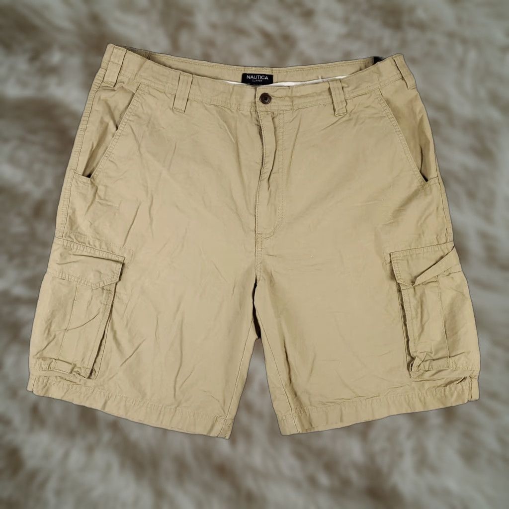 Nautica VINTAGE Nautica Cargo Shorts Men Size 38 Beige Casual Outdoor Summer Size US 38 / EU 54 - 1 Thumbnail