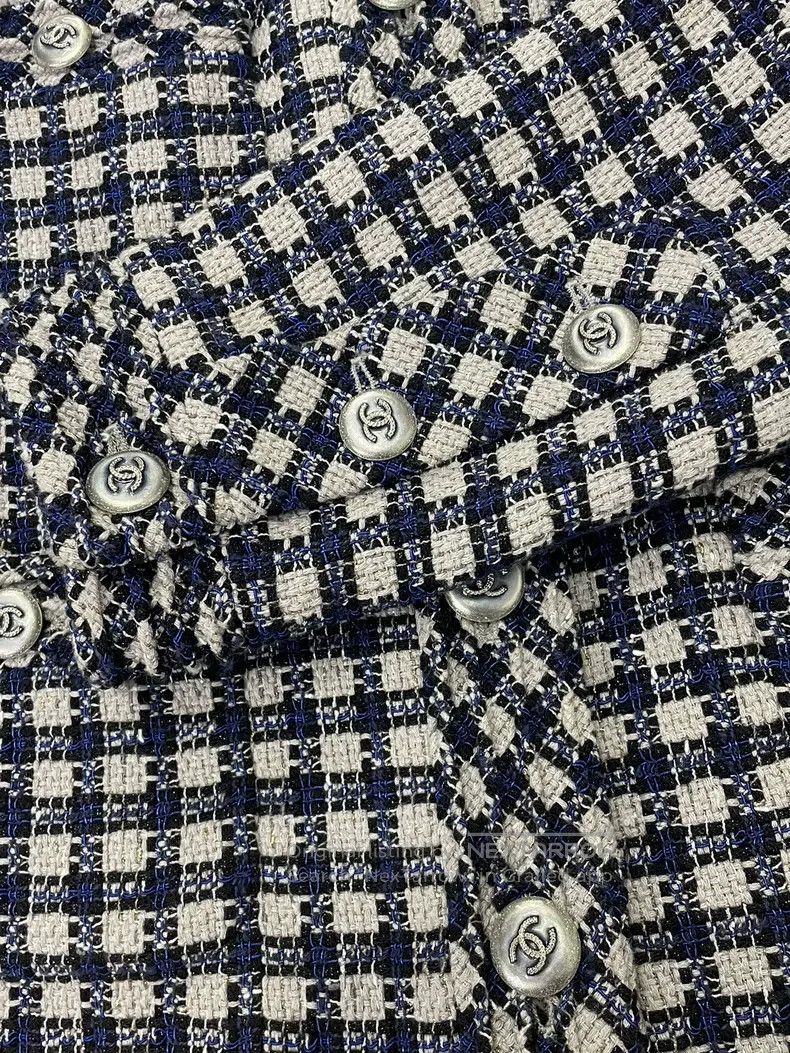 Chanel Chanel Paid colour-blocked woven four-pocket jacket Size XS / US 0-2 / IT 36-38 - 2 Thumbnail