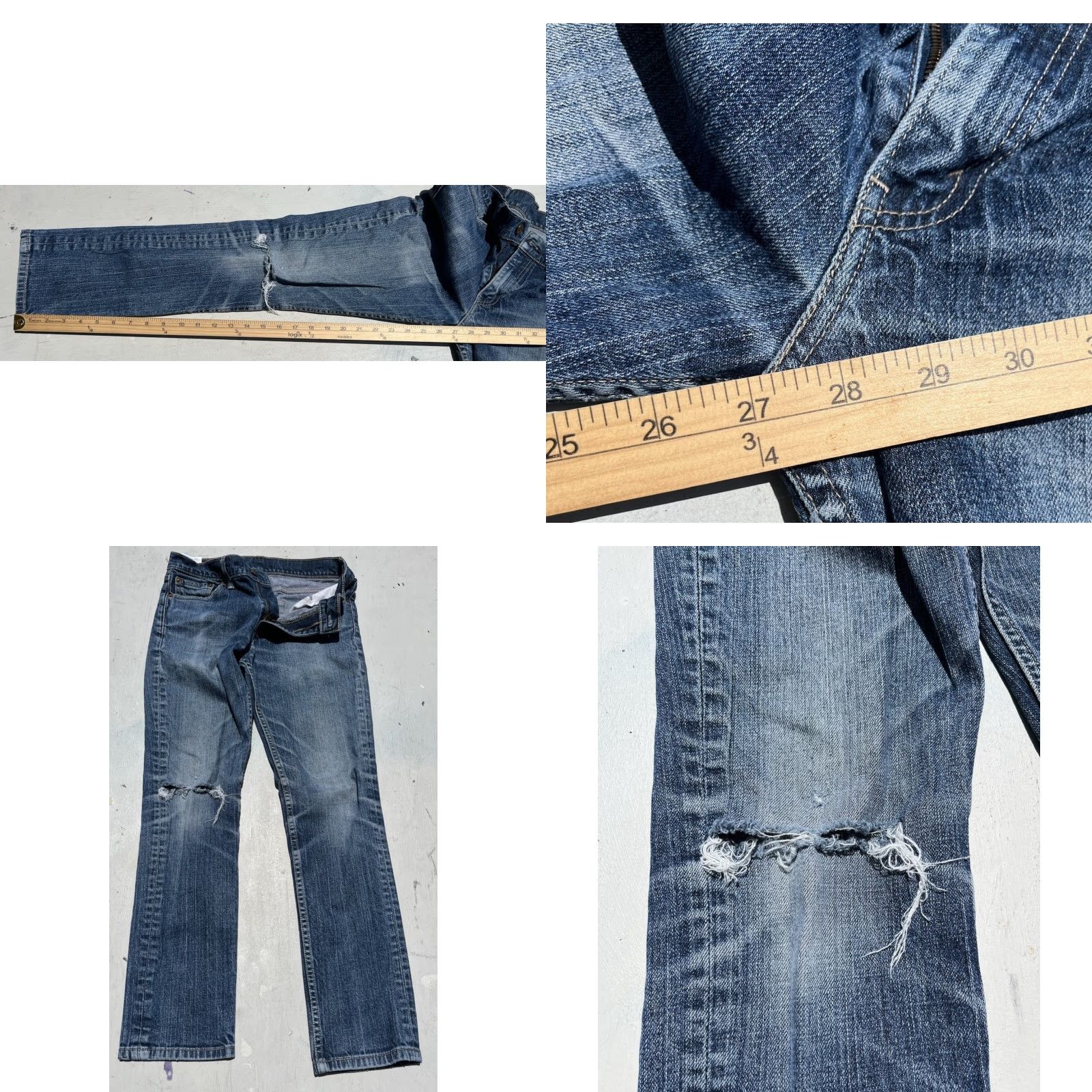Levi's Levi's Jeans Slim 511 Blue 30x30 Men’s Denim Sl ick Distressed Knee Vintage No? Size US 30 / EU 46 - 8 Thumbnail