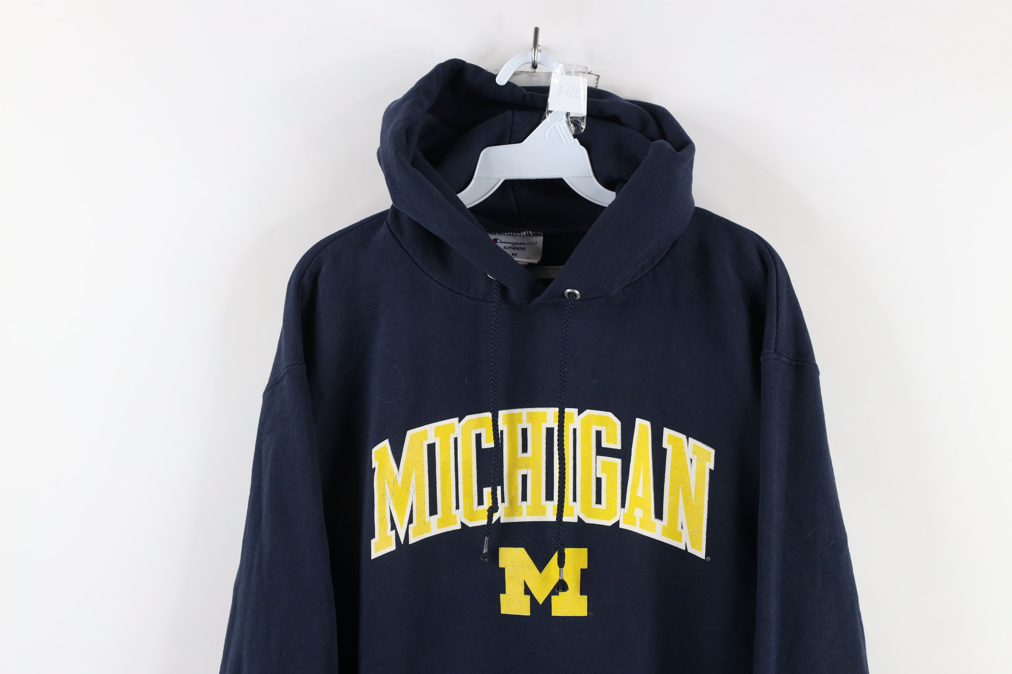 Champion × Vintage Vintage Champion Out University of Michigan Hoodie Blue Size US M / EU 48-50 / 2 - 2 Thumbnail