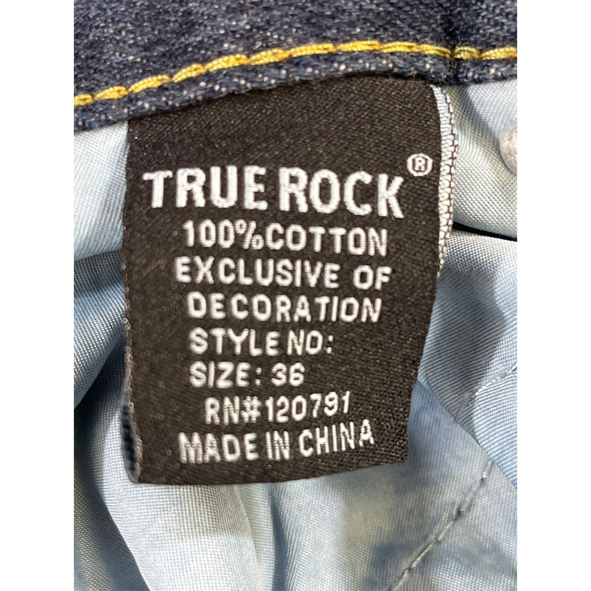 Other True Rock Men's Blue Ripped Jeans/Straight Leg Size 36 SKU 5 Size US 36 / EU 52 - 4 Thumbnail