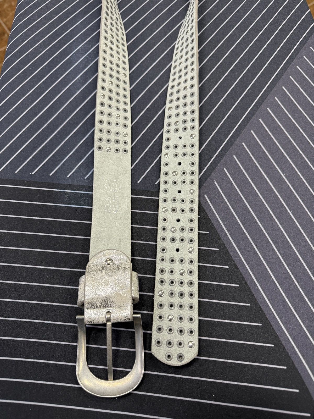 4GSELLER 🇺🇸 Vintage 90s Belt With Rhinestones Metal Punk Rock Emo Goth Size ONE SIZE - 6 Thumbnail