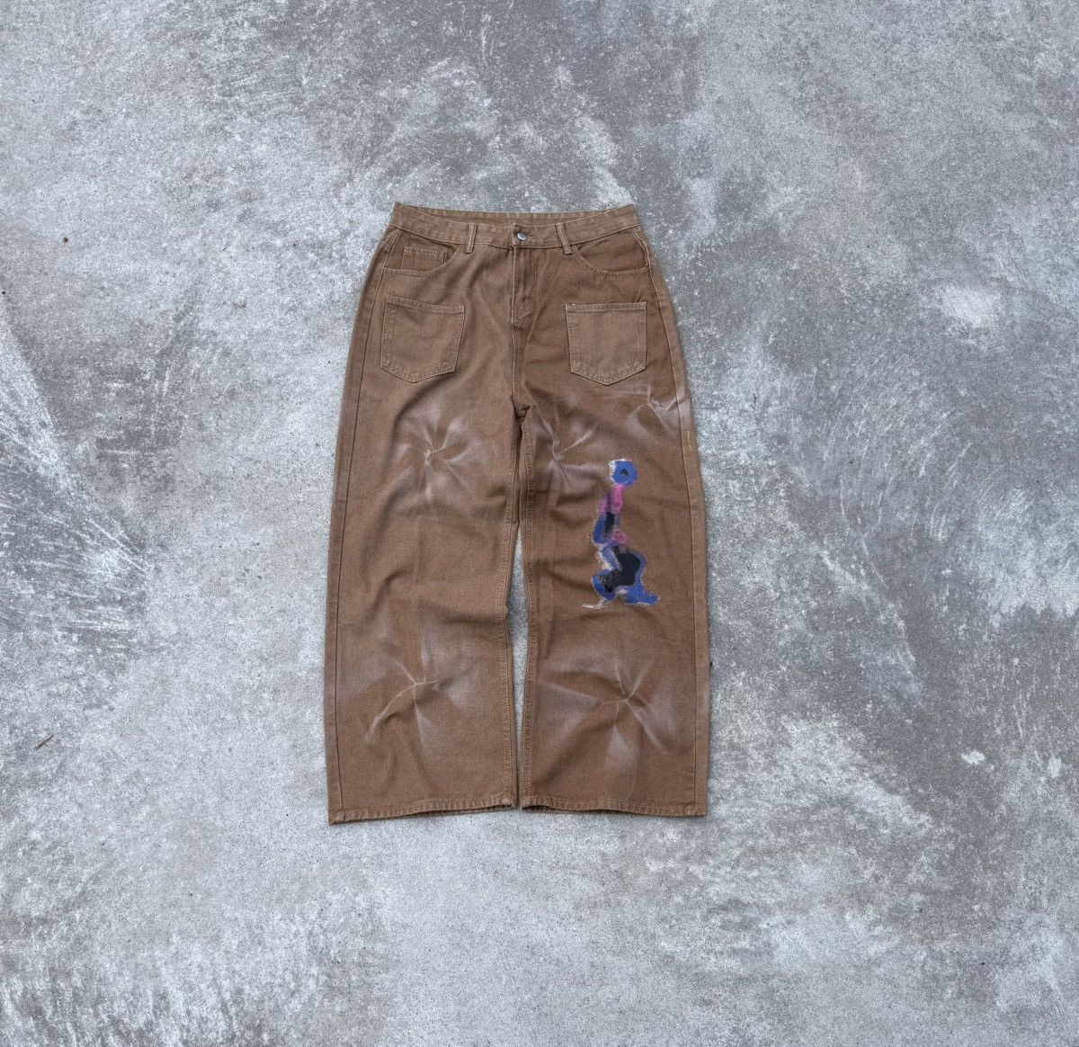 Other Vintage Y2K streetwear swag track avantgarde wide pants Size US 34 / EU 50 - 3 Thumbnail