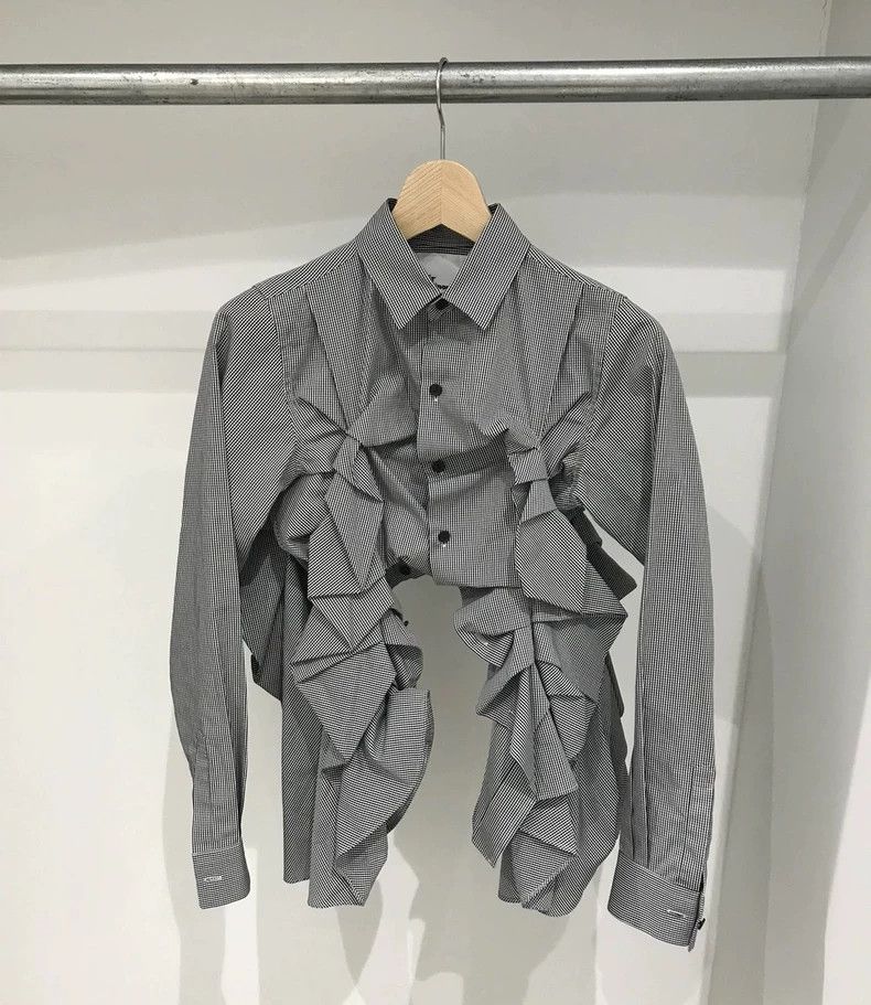 Comme des Garcons Comme Des Garcons Pleated check shirt Size S / US 4 / IT 40 - 4 Thumbnail