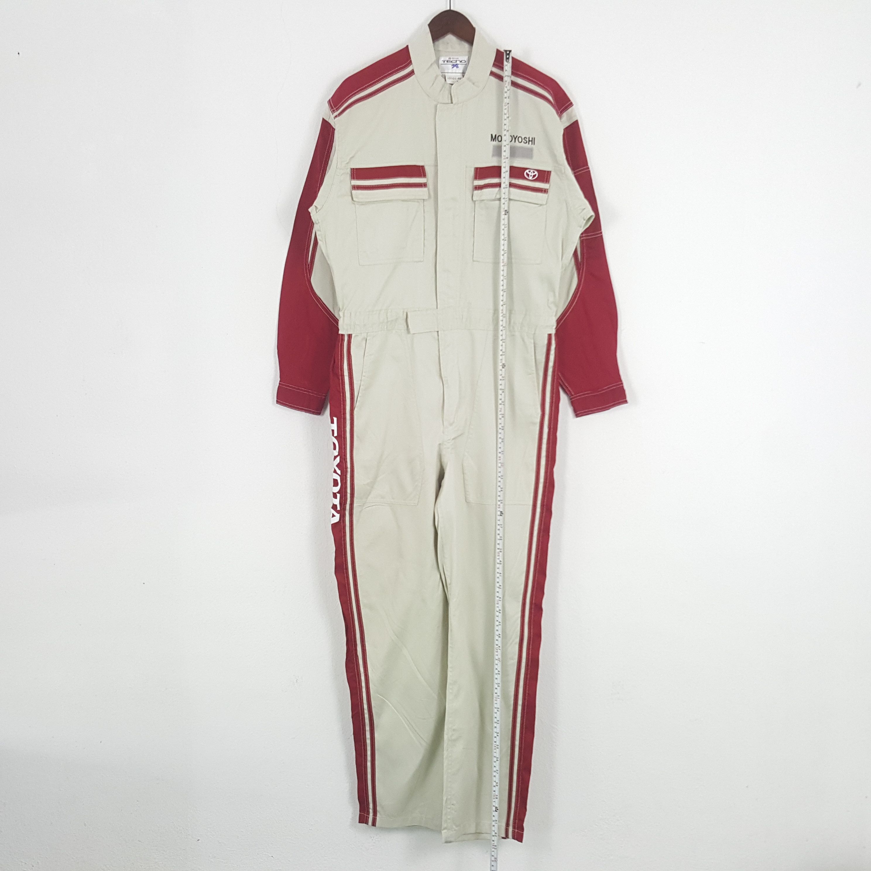 Japanese Brand × Vintage Vintage Toyota Tecno Japanese Brand Racing Coverall Jacket Size US M / EU 48-50 / 2 - 7 Thumbnail