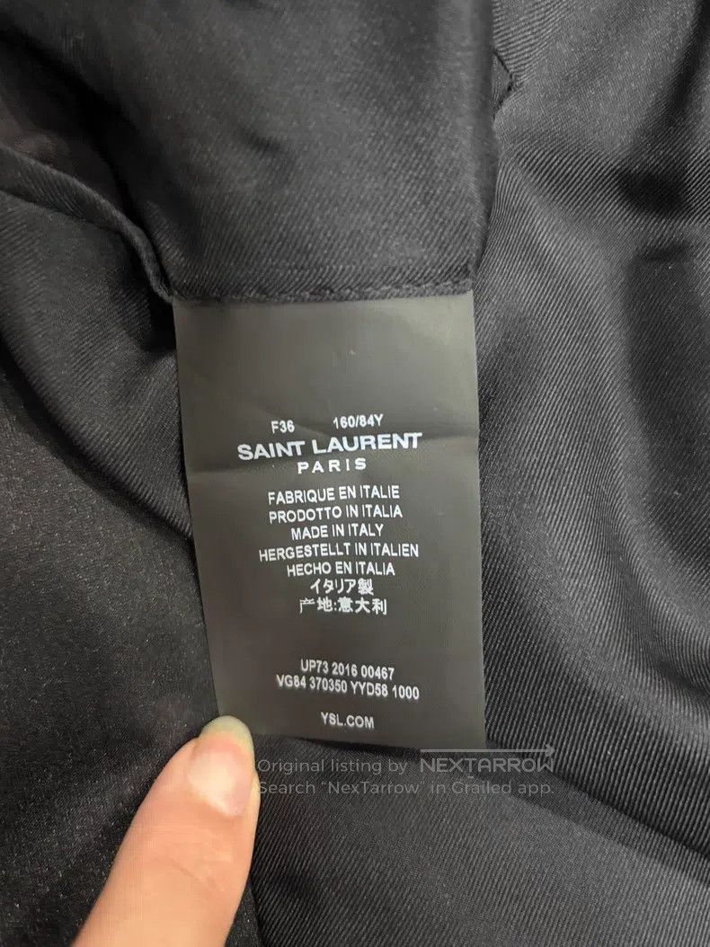 Saint Laurent Paris Saint Laurent Paris Black Notched Lapel Suit Size XS / US 0-2 / IT 36-38 - 5 Thumbnail