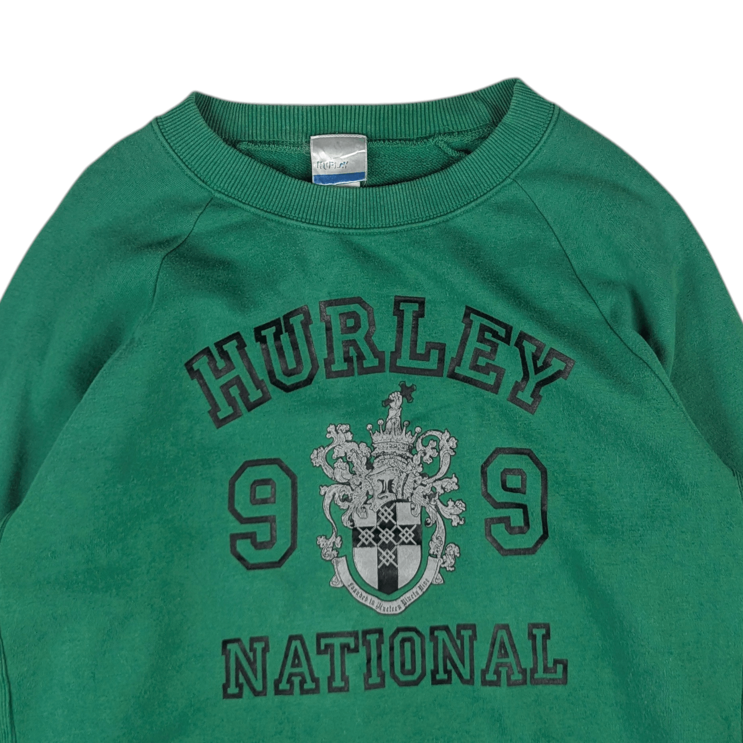 Hurley Vintage 90's HURLEY 1999 Big Logo Sweatshirts Jumper Size US L / EU 52-54 / 3 - 5 Thumbnail