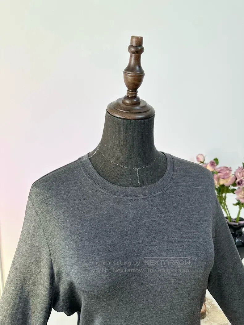 Hermes Hermes 100% Silk Cashmere Blend Ribbed Knit Longline Camis Size S / US 4 / IT 40 - 4 Thumbnail