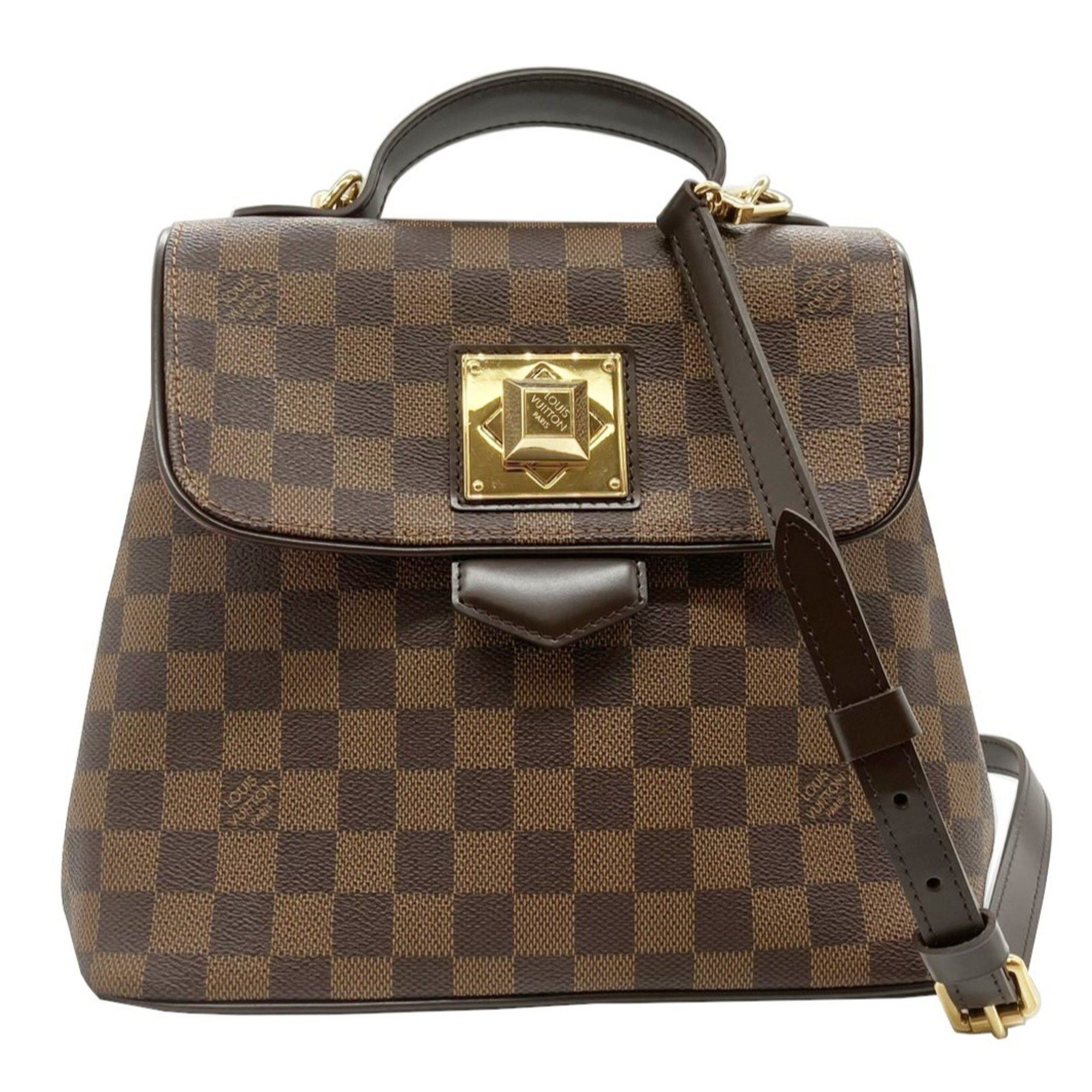 Louis Vuitton LOUIS VUITTON Bergamo MM Damier Shoulder Bag Brown N41168 F3181 Women's Size ONE SIZE - 1 Thumbnail