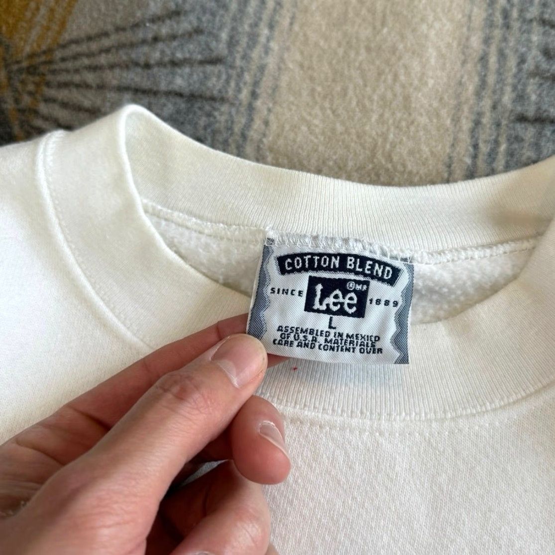 Lee VINTAGE 90s Pilots Association Dawn Patrol Crewneck Sweatshirt Lee Size L White Men Sweatshirt Planes 90s Size US L / EU 52-54 / 3 - 2 Thumbnail