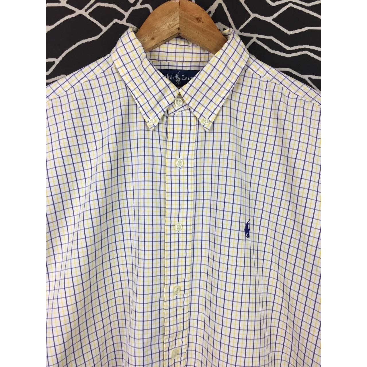 Ralph Lauren × Vintage Vtg Ralph Lauren Blake Two-Ply Cotton Plaid Shirt Size US L / EU 52-54 / 3 - 3 Thumbnail