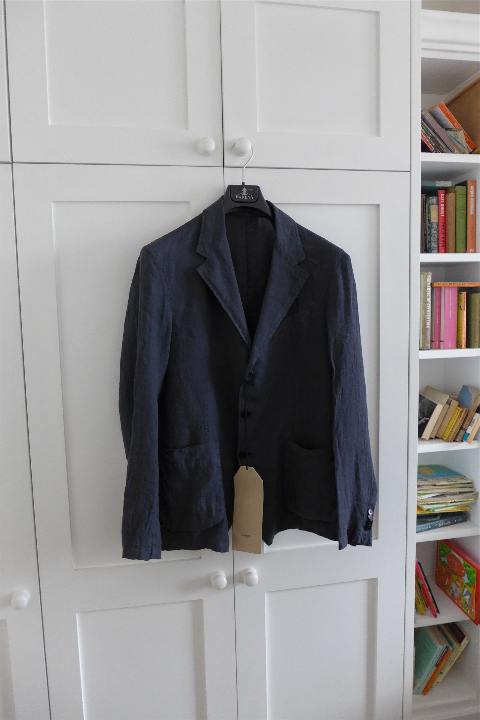 Barena Barena Rizzo Telino Unstructured Blazer - Navy Linen Size US M / EU 48-50 / 2 - 7 Thumbnail
