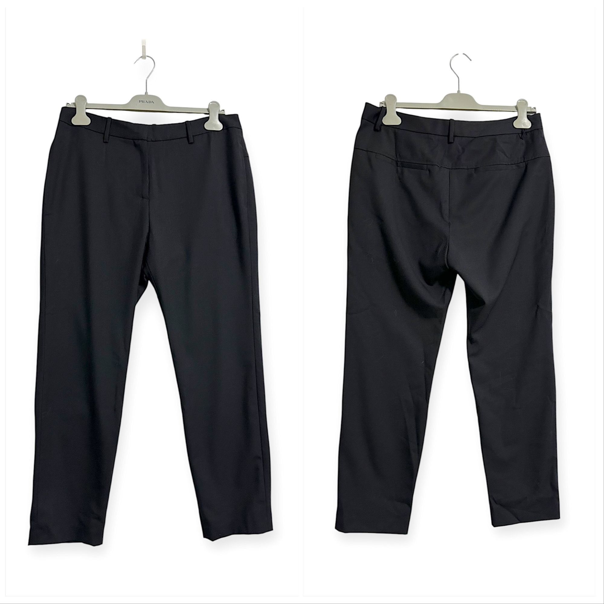Nili Lotan NILI LOTAN Tel Aviv Wool-blend Twill Straight-leg Pants In B Size 32" / US 10 / IT 46 - 13 Thumbnail