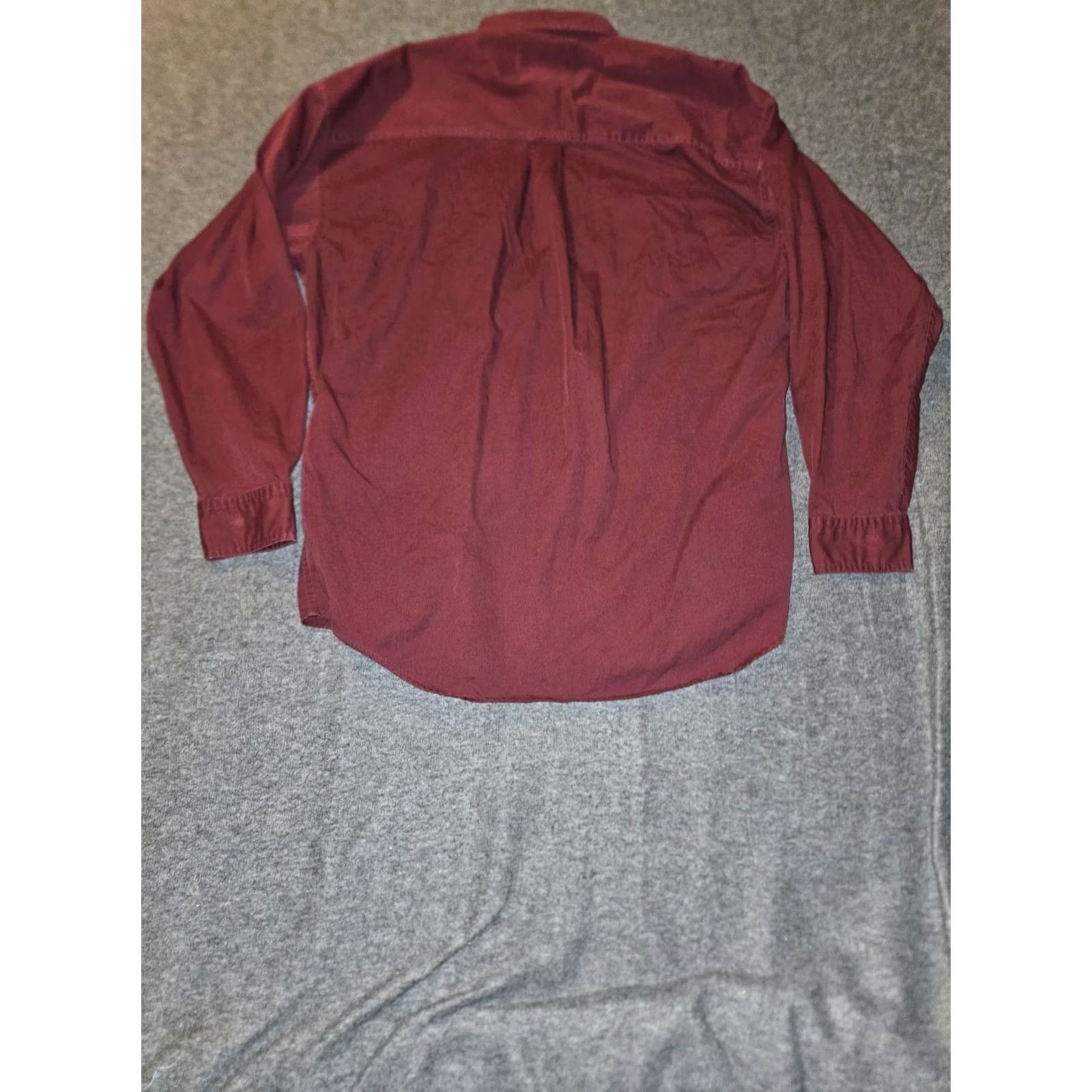 Ralph Lauren VINTAGE Chaps Ralph Lauren Button-Down Shirt Mens Large Burgundy 90s Y2K Embroidered Pocket Size US L / EU 52-54 / 3 - 6 Thumbnail