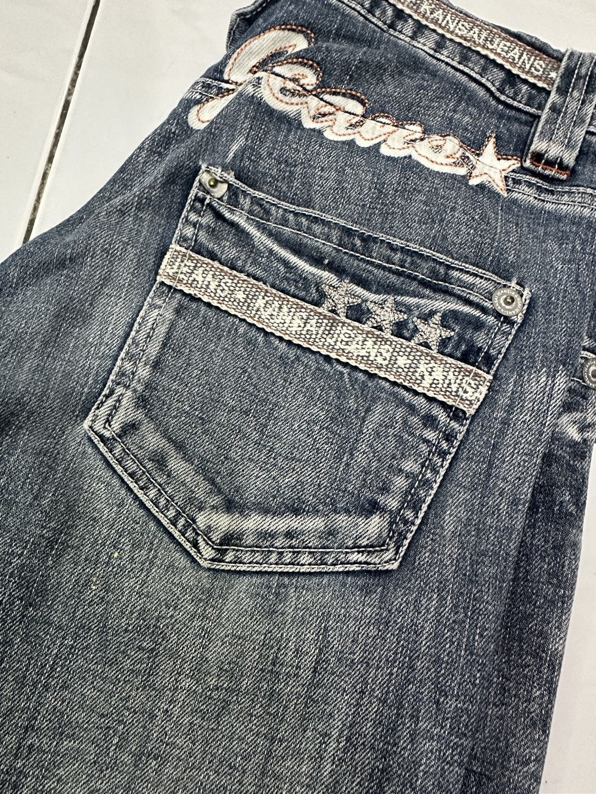 Japanese Brand × Kansai Yamamoto Vintage Japanese KANSAI JEANS Sand Wash Jeans Size US 27 - 6 Thumbnail