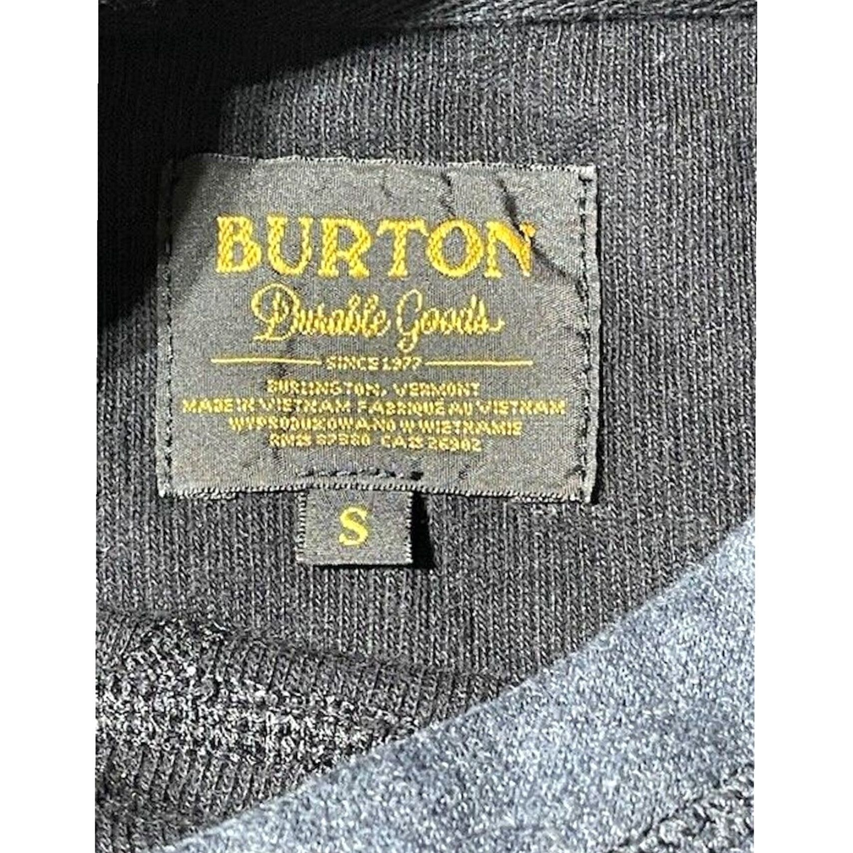 Burton Burton Hoodie Small Cowl Neck Gray Solid Long Sleeve Hooded Pullover Men S Regular Streetwear Outdoor Snowboard Ski Layering Gorpcore Size US S / EU 44-46 / 1 - 6 Thumbnail