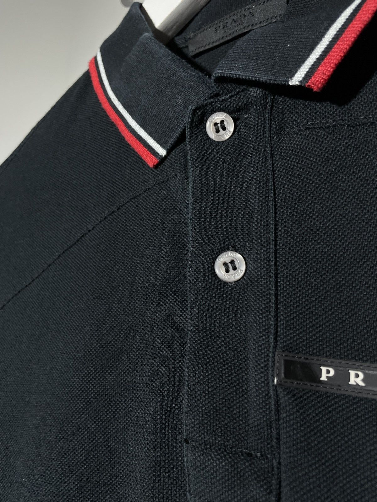 Prada Prada Men’s Black Tab Polo Shirt Size US S / EU 44-46 / 1 - 6 Thumbnail