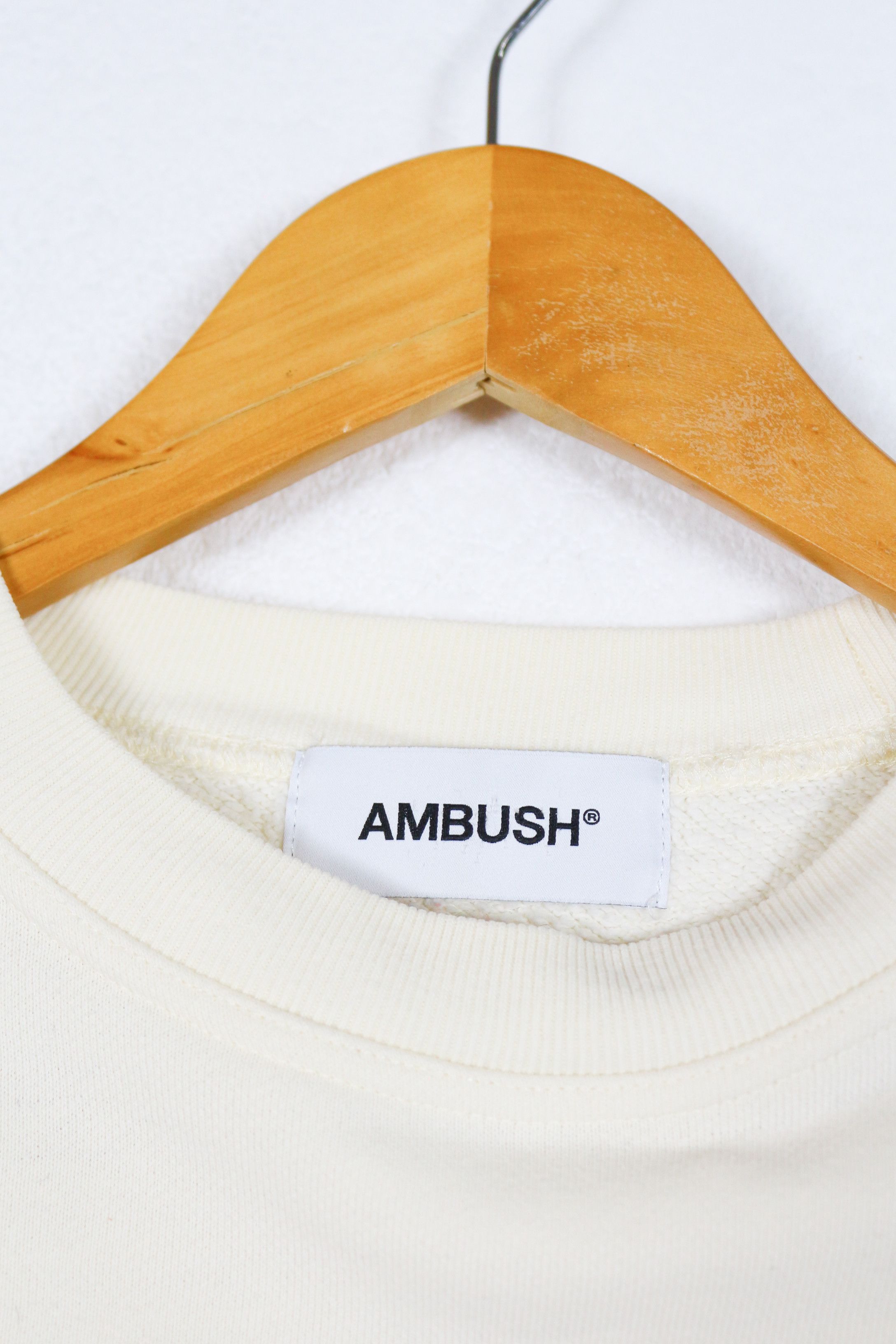 Ambush Design Ambush Boxy Oversized Logo Light Beige Sweatshirt Size US S / EU 44-46 / 1 - 4 Thumbnail