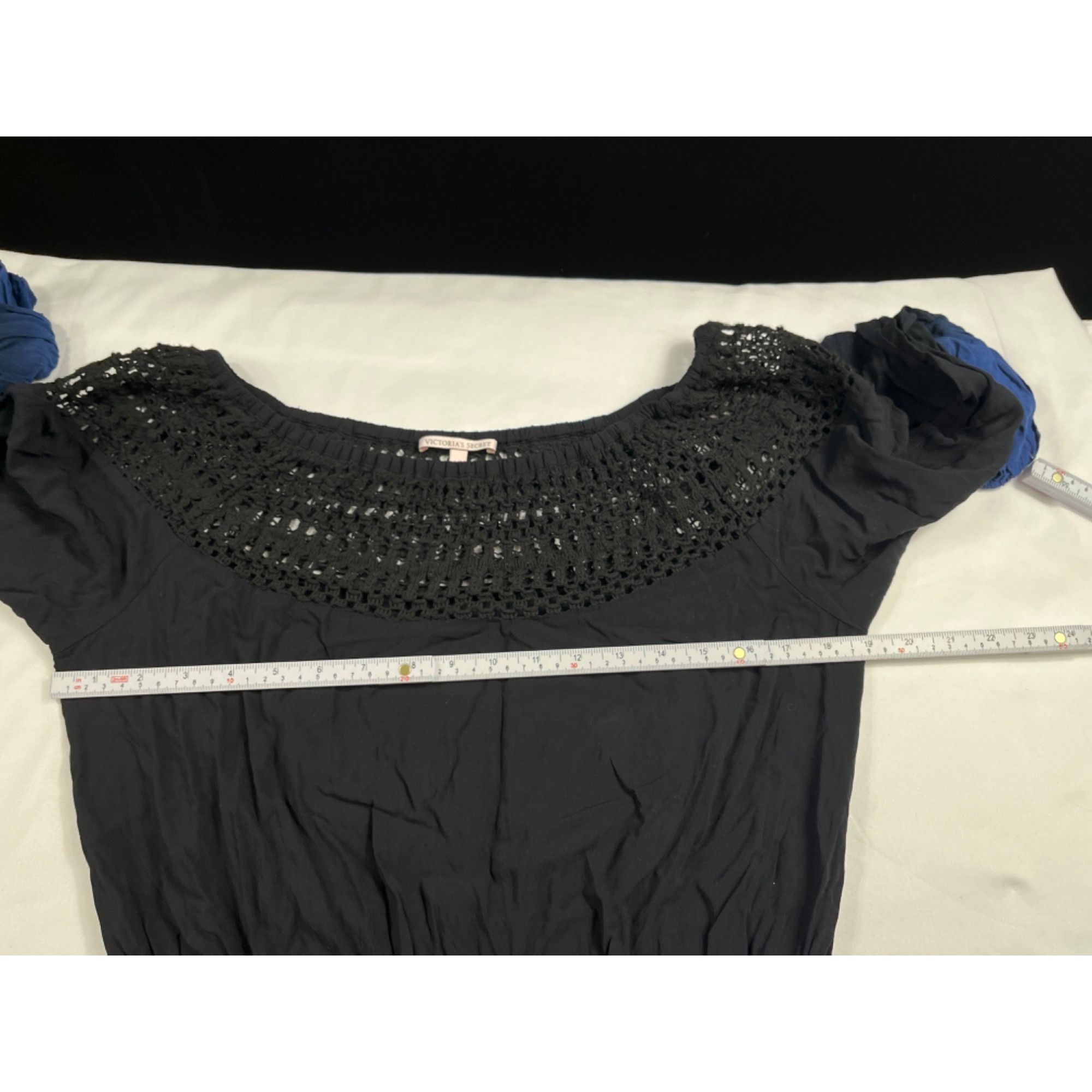 Victoria's Secret Victoria secret SKU 7688 Black and Blue Ombre Crochet Neck L Size S / US 4 / IT 40 - 3 Thumbnail