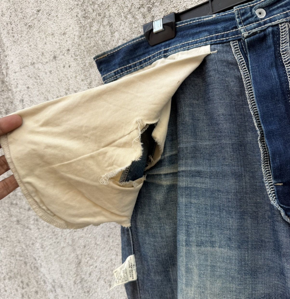 Blue Blue Japan Blue Blue Japan Denim Work Pants Heavy Distressed Carpenter Size US 32 / EU 48 - 17 Thumbnail