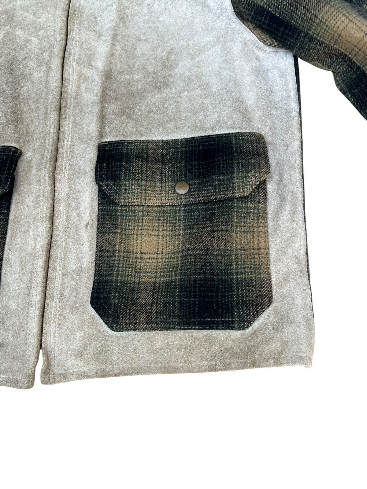 Hysteric Glamour Archive 90s Hysteric Glamour Patina Hybrid Leather Jacket Size US L / EU 52-54 / 3 - 12 Thumbnail