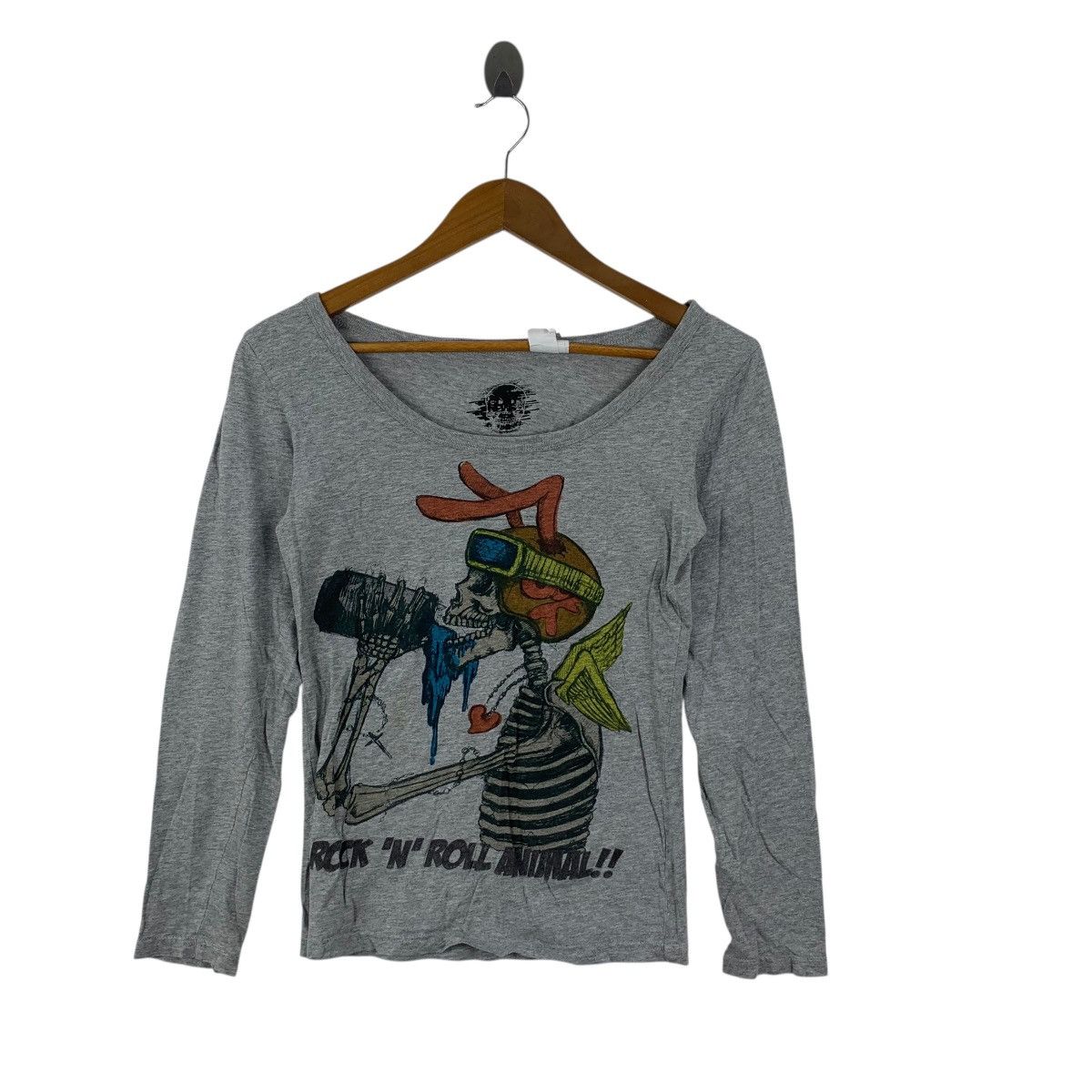 Other ROCK & ROLL ANIMAL Skull Bones Punk Graphic Tee Shirt Top Size XXS / US 00 / IT 34 - 3 Thumbnail