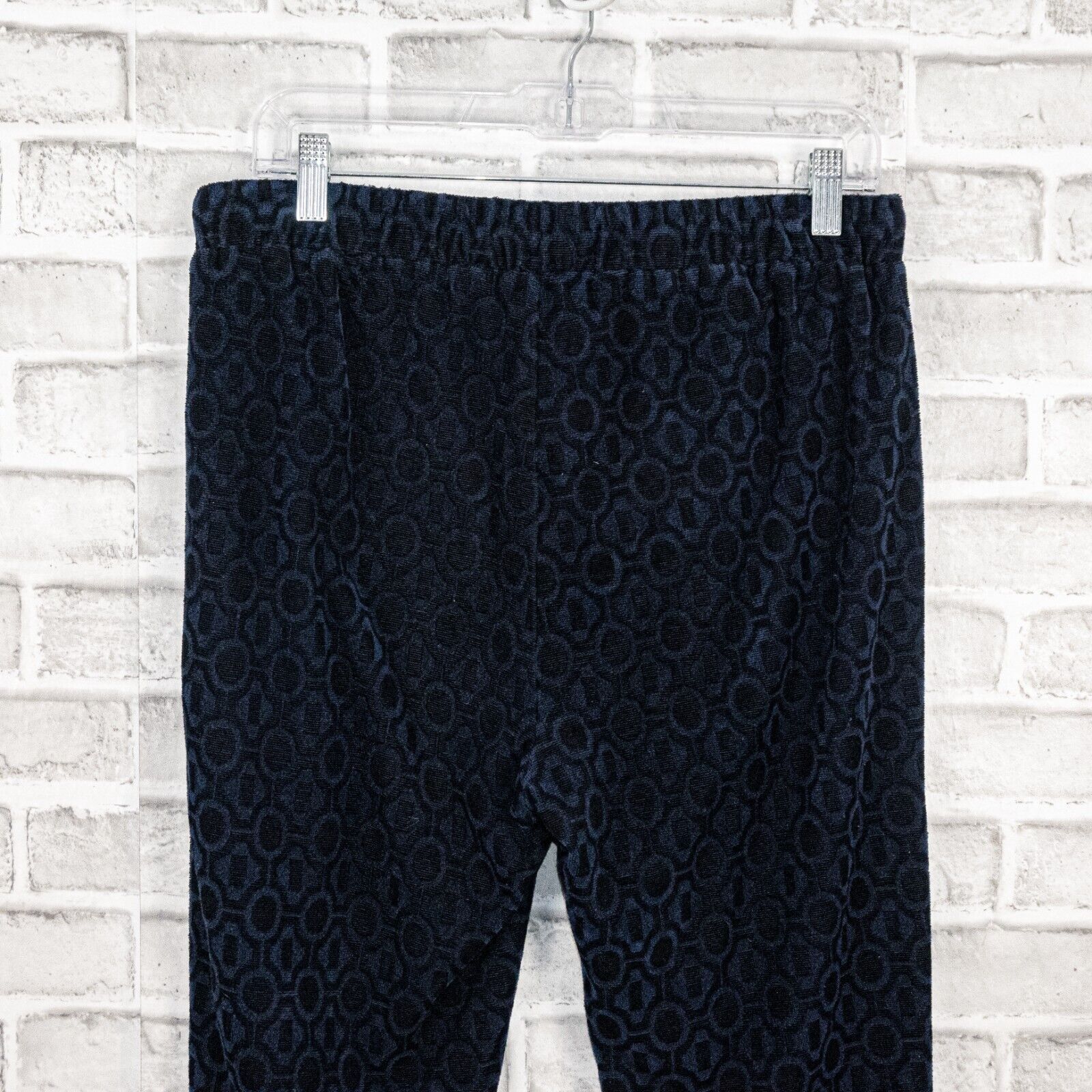 Mr Turk MR TURK Navy Blue Drawstring Pants Geo Print terry ankle Zip Size US 32 / EU 48 - 8 Thumbnail