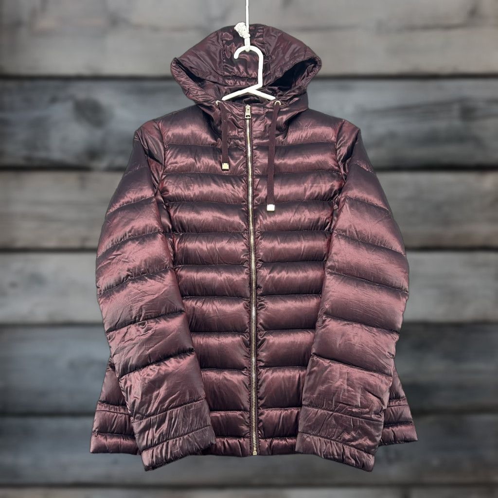 Andrew Marc Andrew Marc Jacket Womens XS Purple Hooded Puffer Down Metallic Premium Size XS / US 0-2 / IT 36-38 - 1 Thumbnail