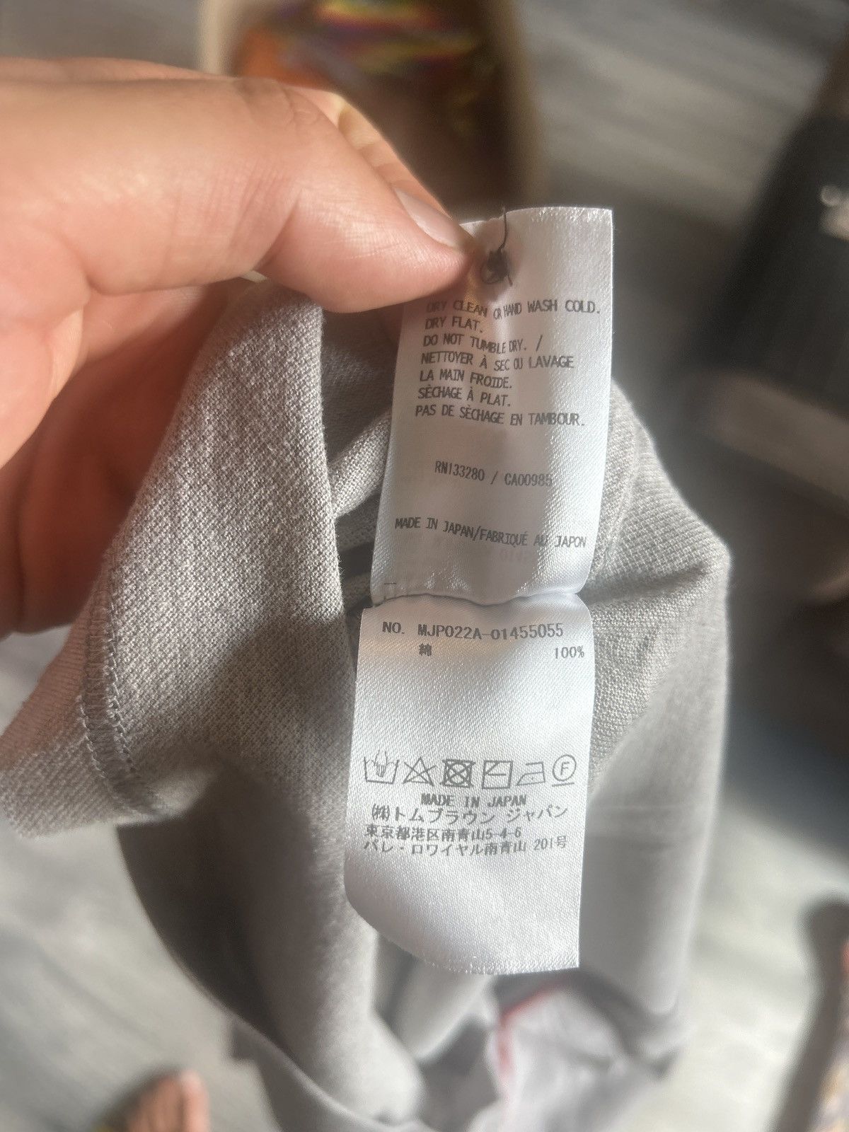 Thom Browne Grey Polo Size US M / EU 48-50 / 2 - 10 Thumbnail