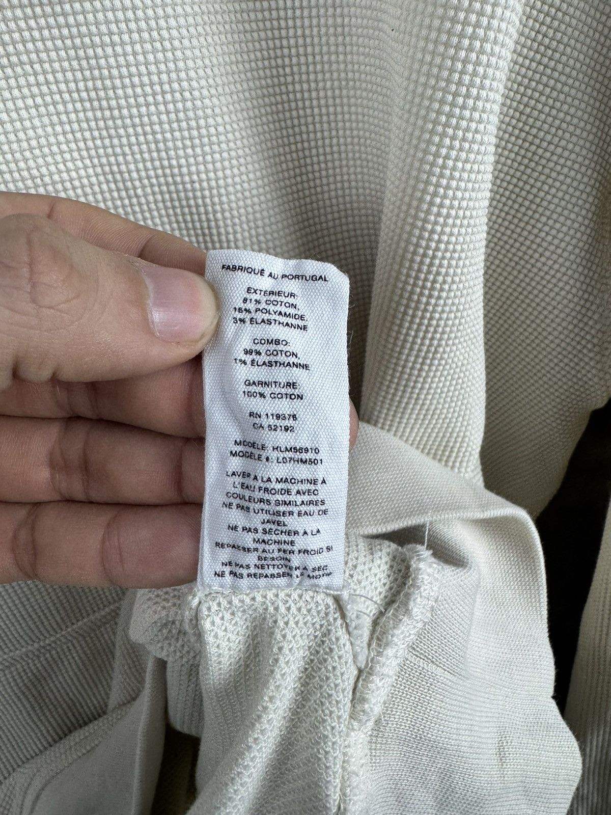 Helmut Lang Helmut Lang Waffle Knit Pull Over Hoodie Mens Large Size US L / EU 52-54 / 3 - 10 Thumbnail
