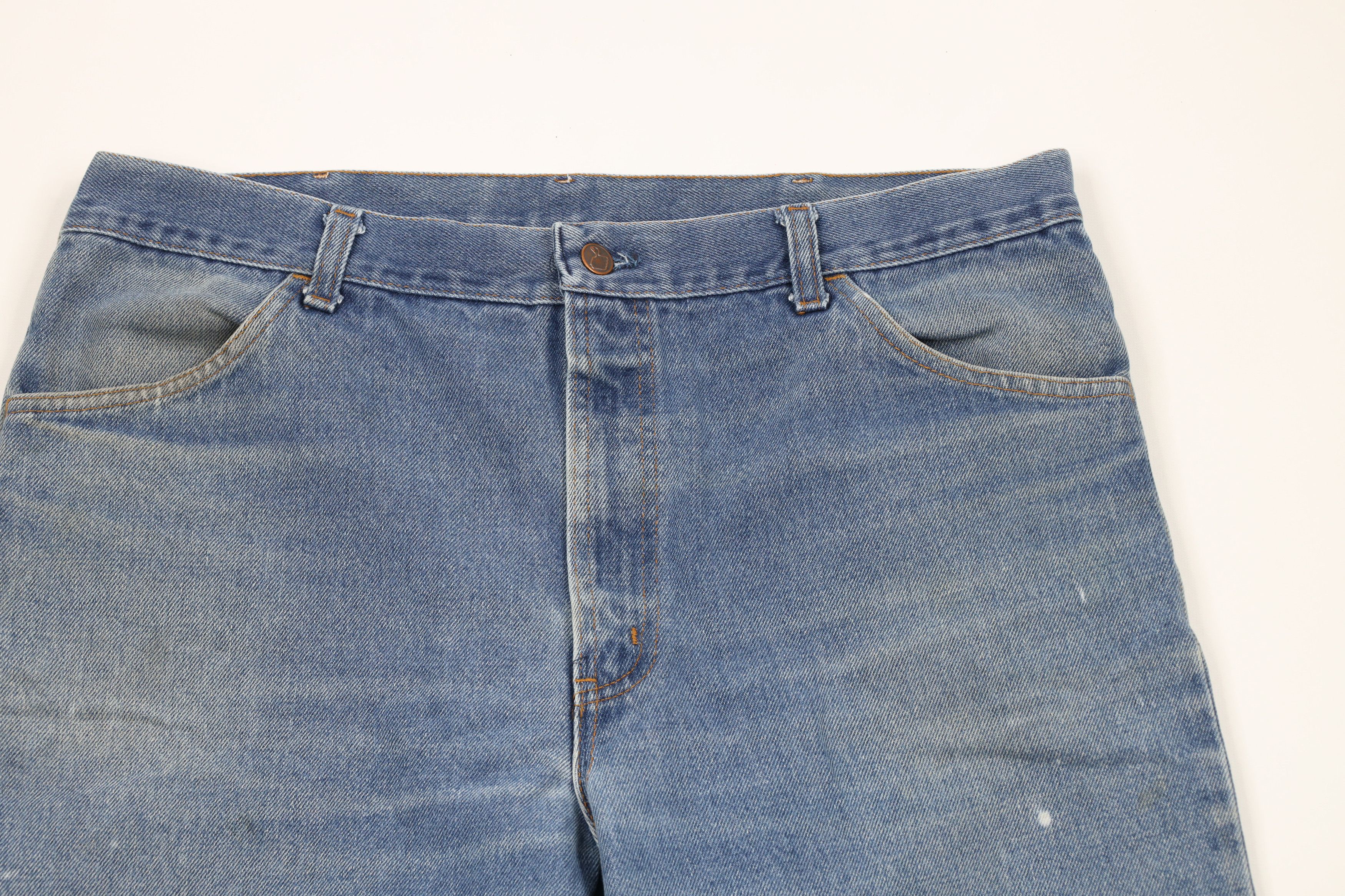Vintage Vintage 70s Streetwear Wide Leg Bell Bottoms Denim Jeans USA Size US 38 / EU 54 - 2 Thumbnail