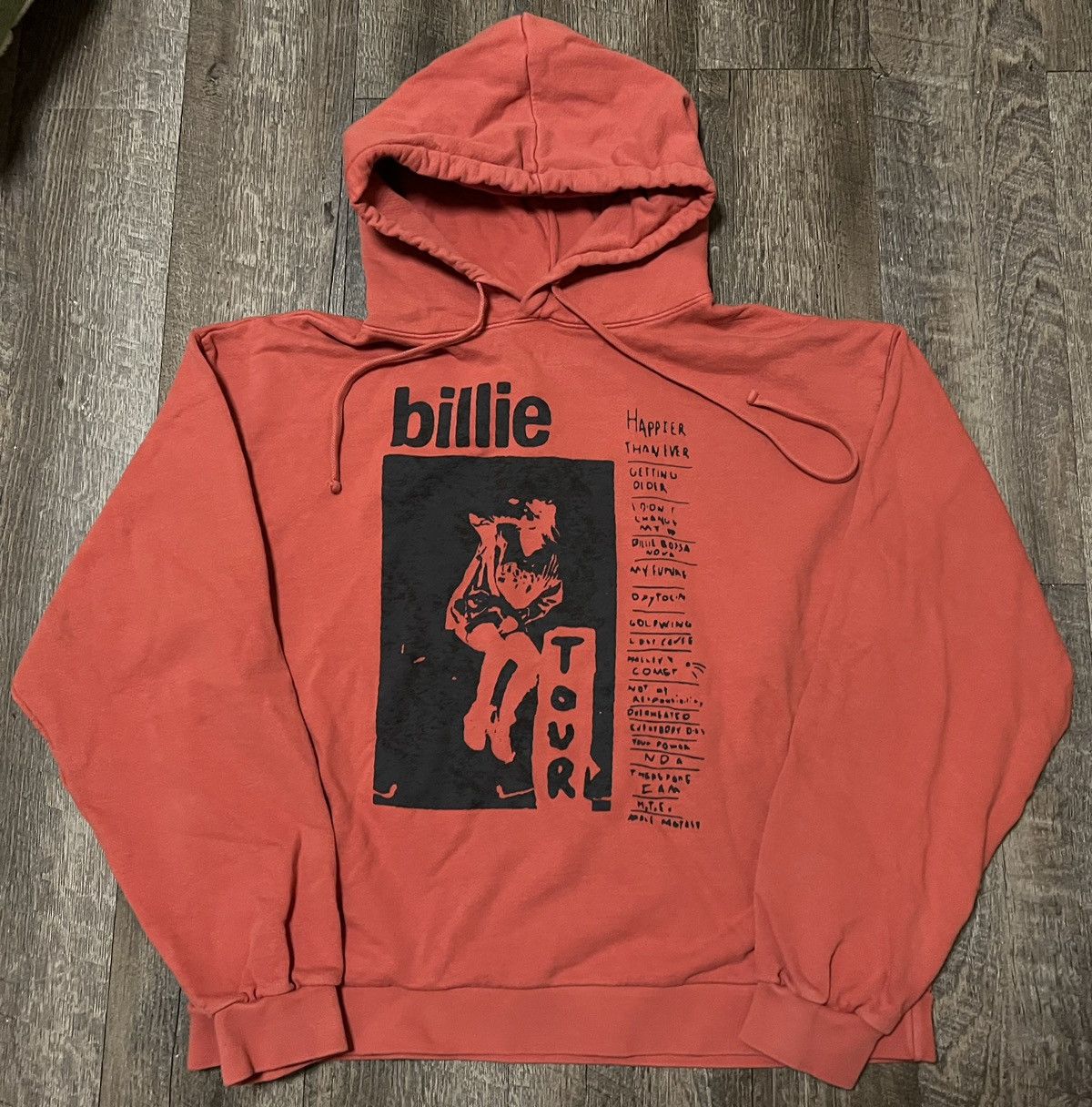 Billie Eilish Happier Than Ever Tour Hoodie Size Medium