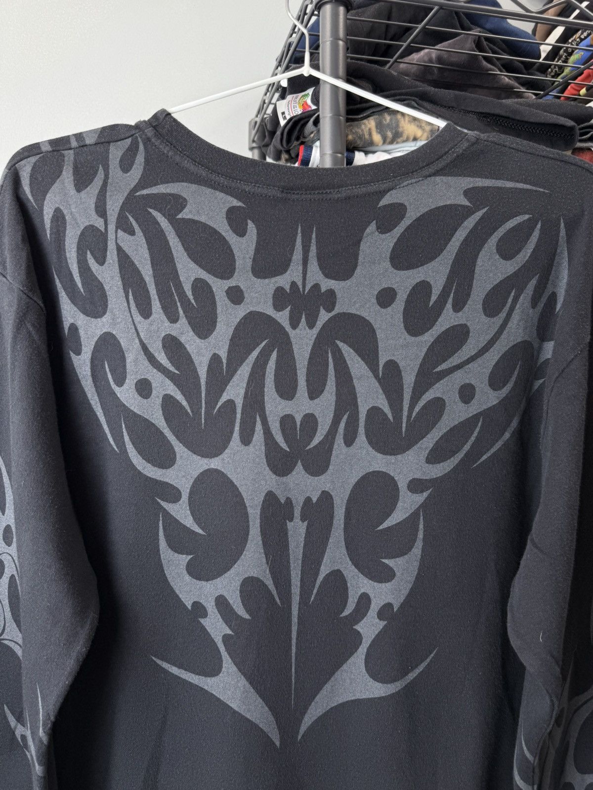 Other Y2K Vintage Anarchy Gothic Vikings Nord Symbols Longsleeve Size US L / EU 52-54 / 3 - 10 Thumbnail